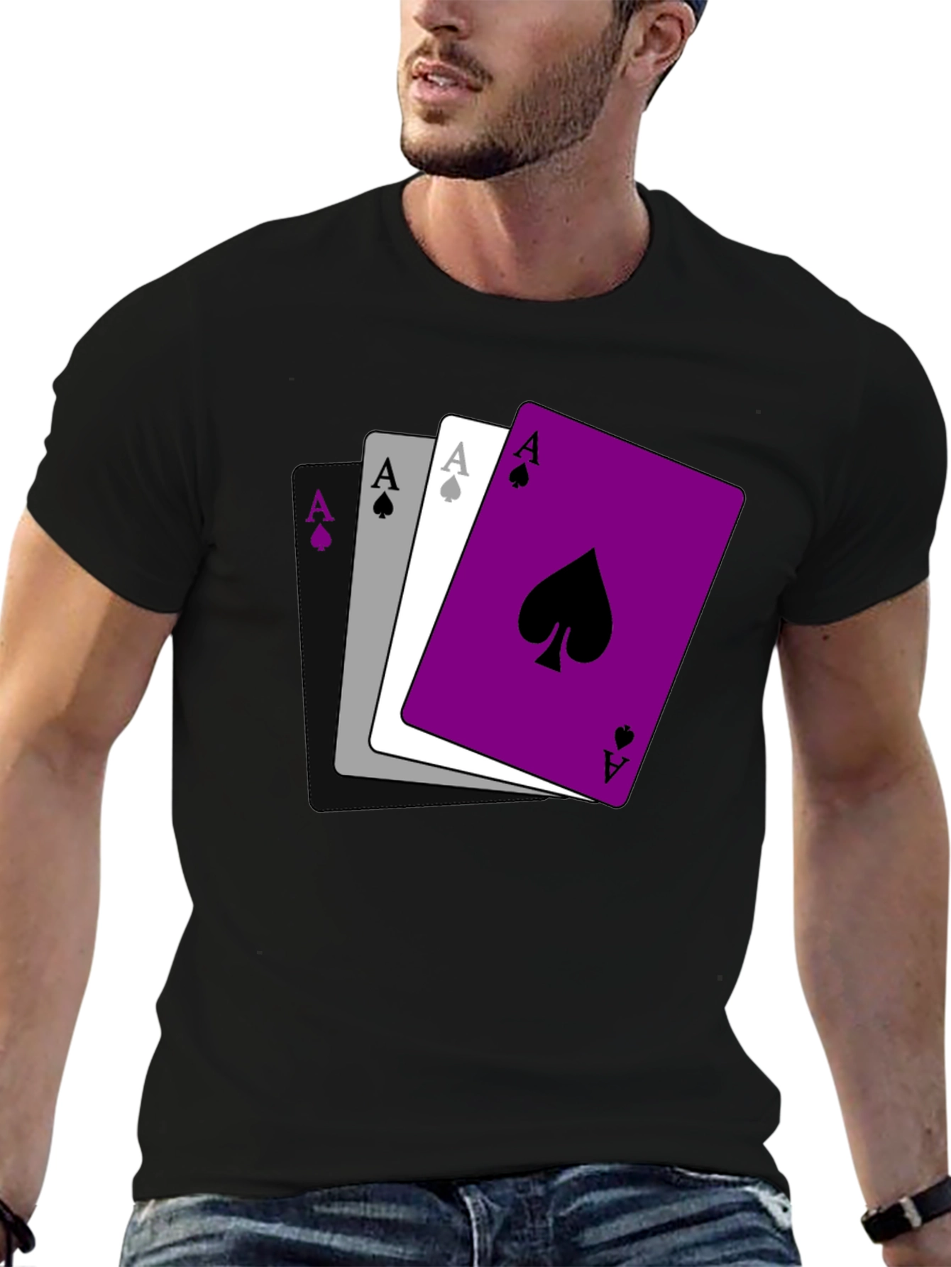 Asexual Pride Ace Cards T-Shirt