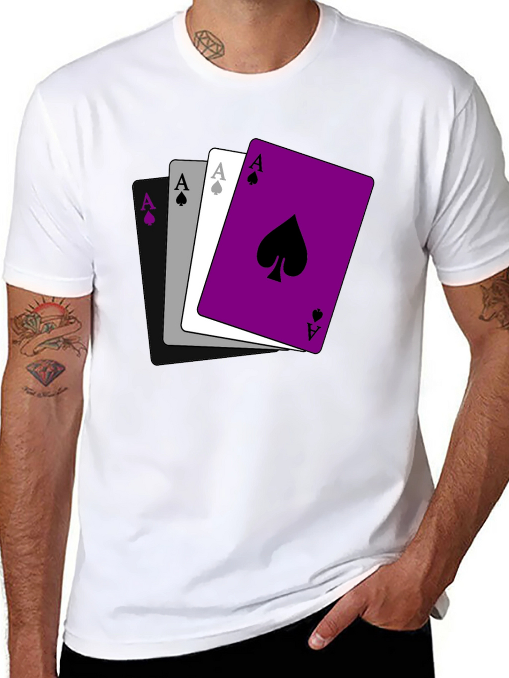 Asexual Pride Ace Cards T-Shirt