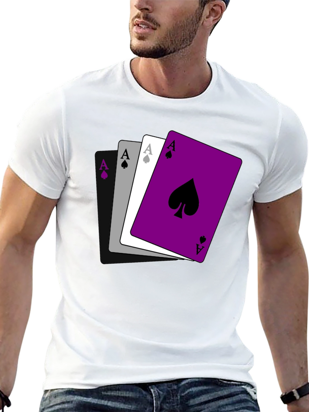 Asexual Pride Ace Cards T-Shirt
