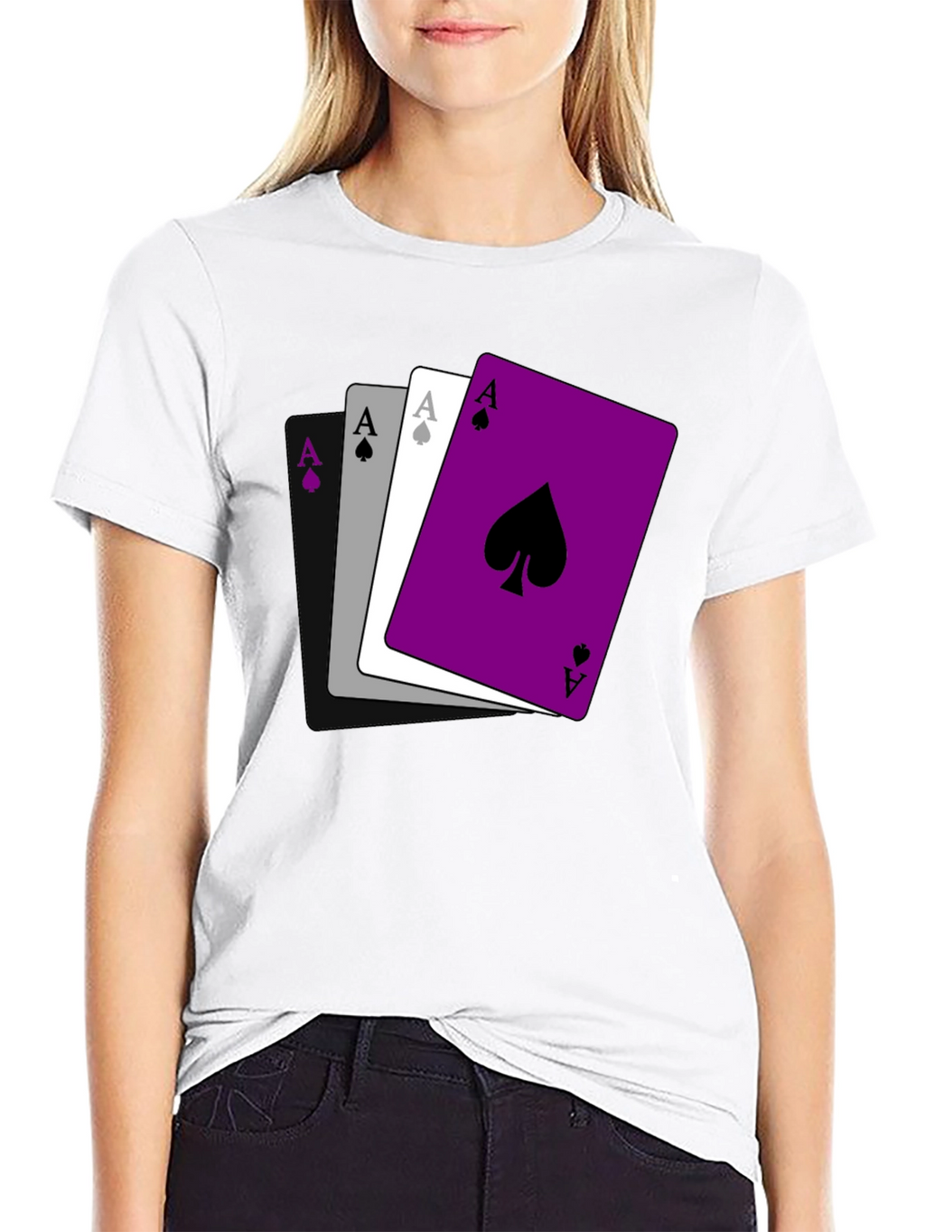 Asexual Pride Ace Cards T-Shirt