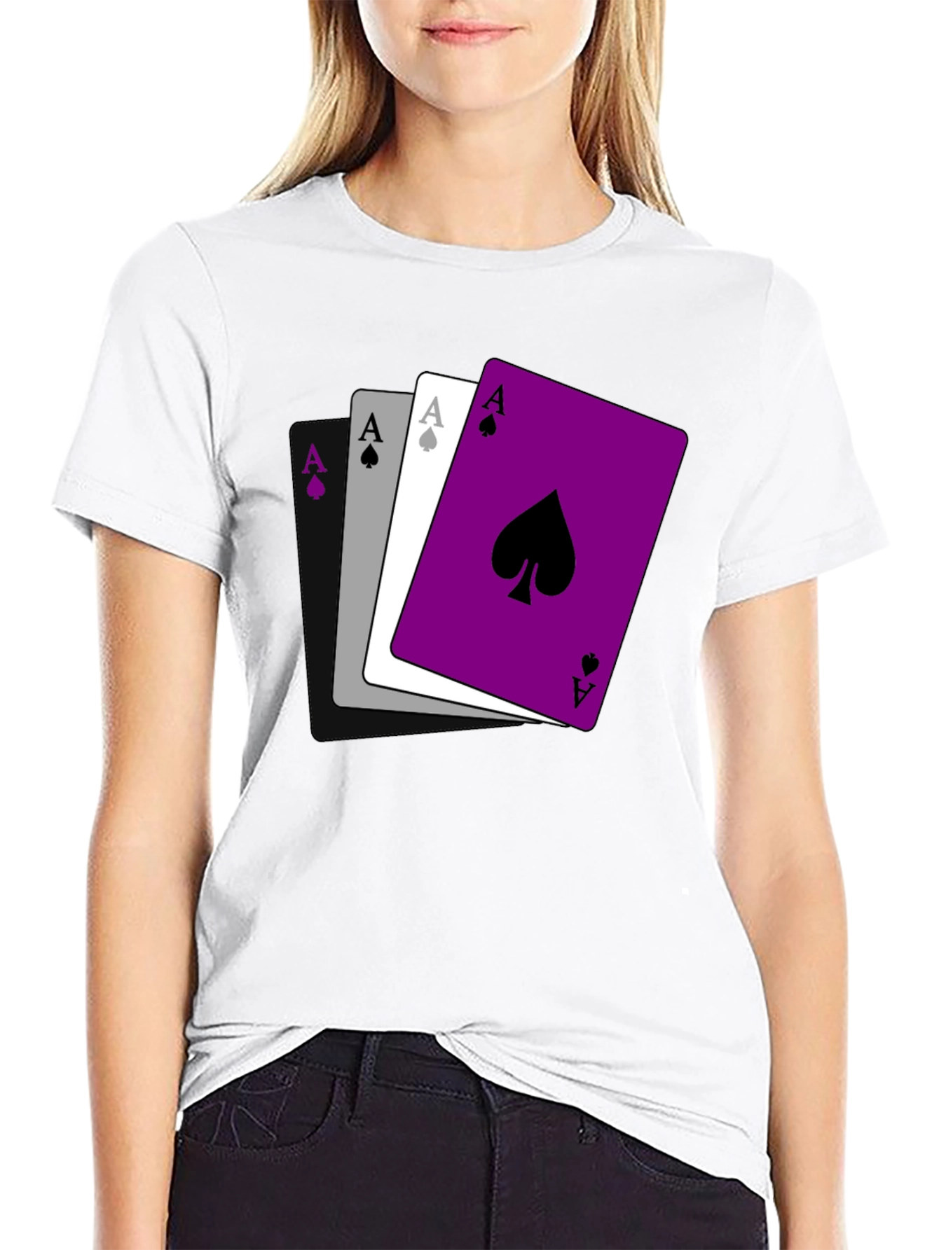 Asexual Pride Ace Cards T-Shirt