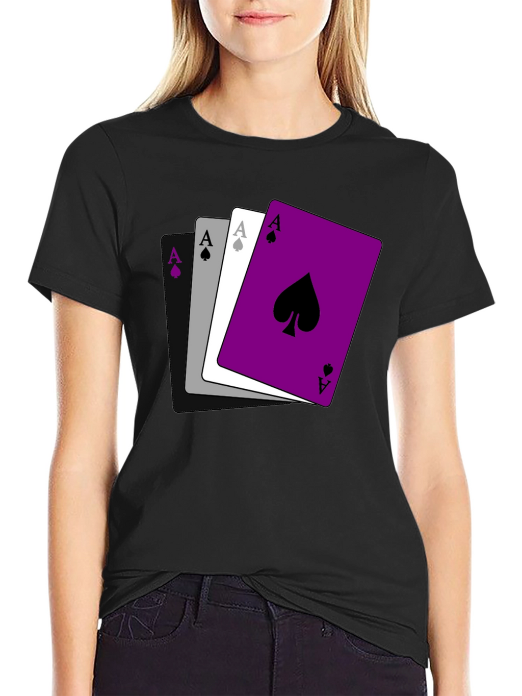 Asexual Pride Ace Cards T-Shirt