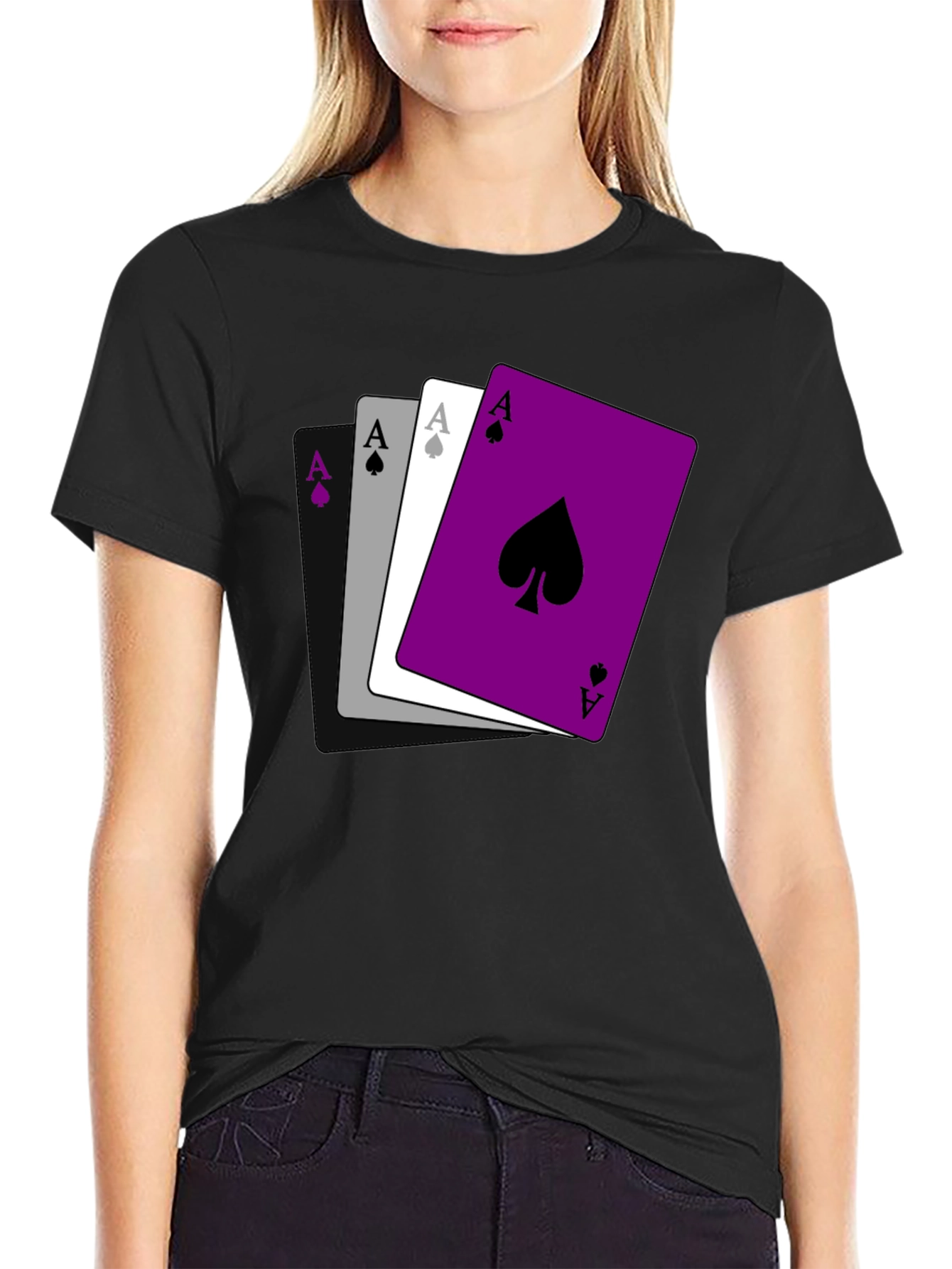 Asexual Pride Ace Cards T-Shirt