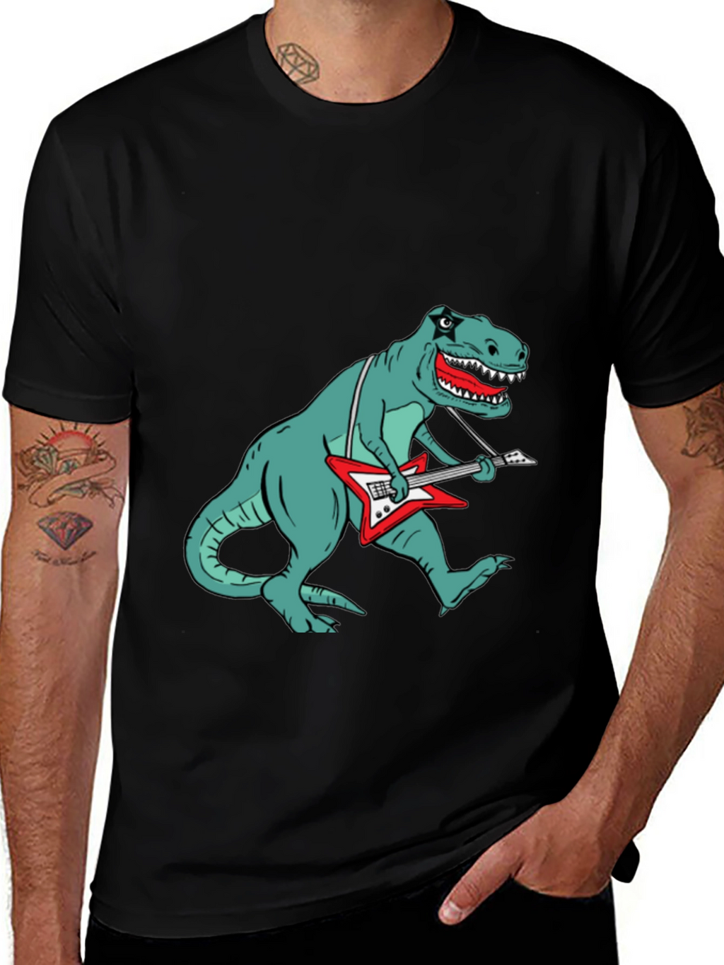 Dinosaur Guitar T-Shirt