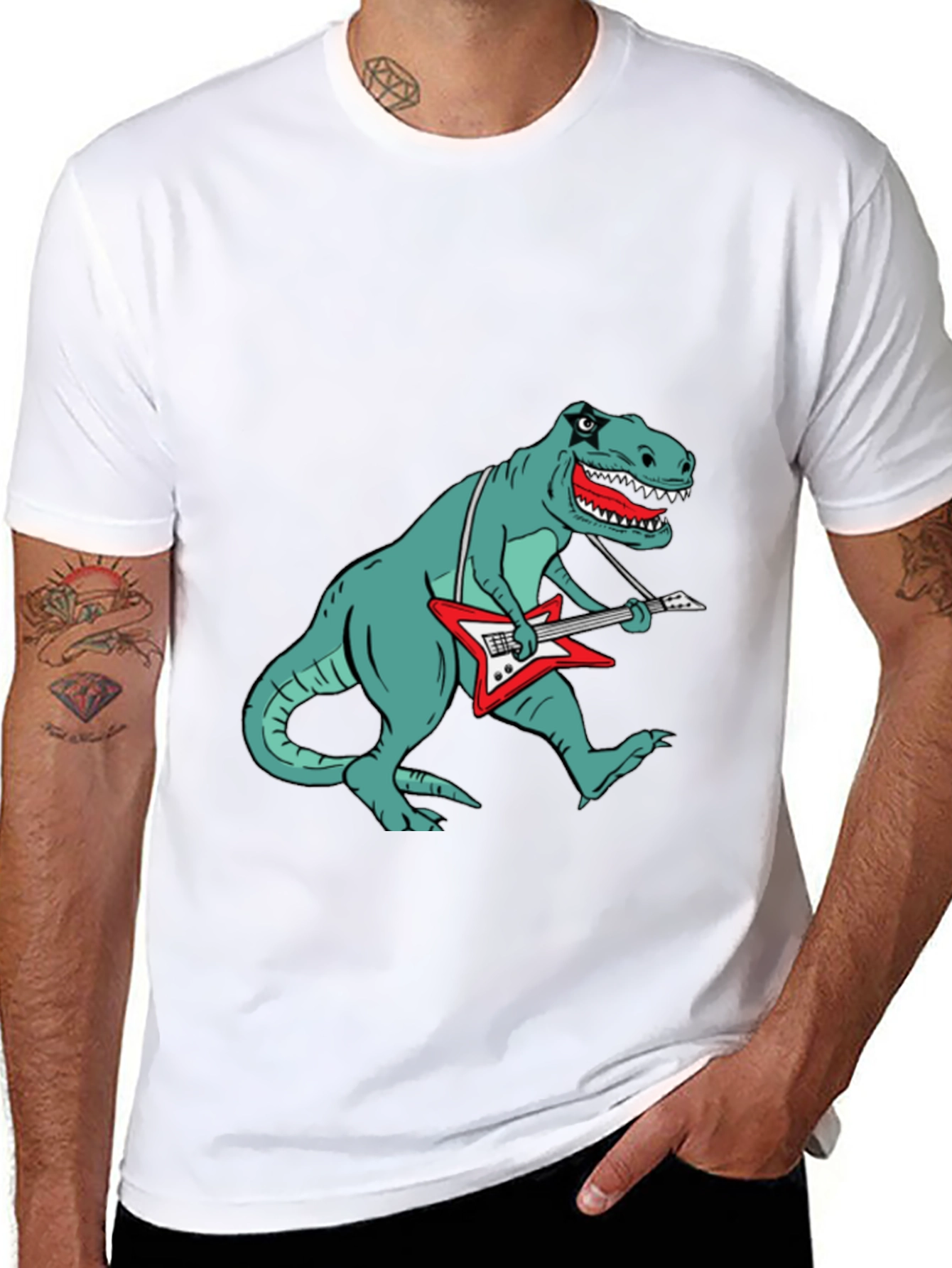 Dinosaur Guitar T-Shirt
