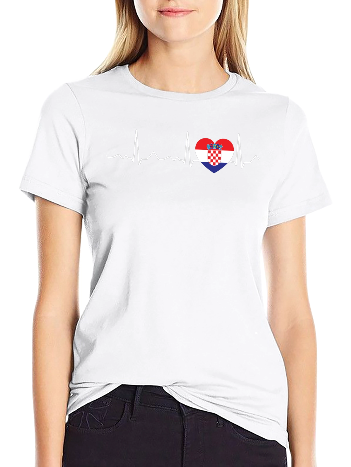 Croatia Heartbeat T-Shirt - Croatian Pride Tee