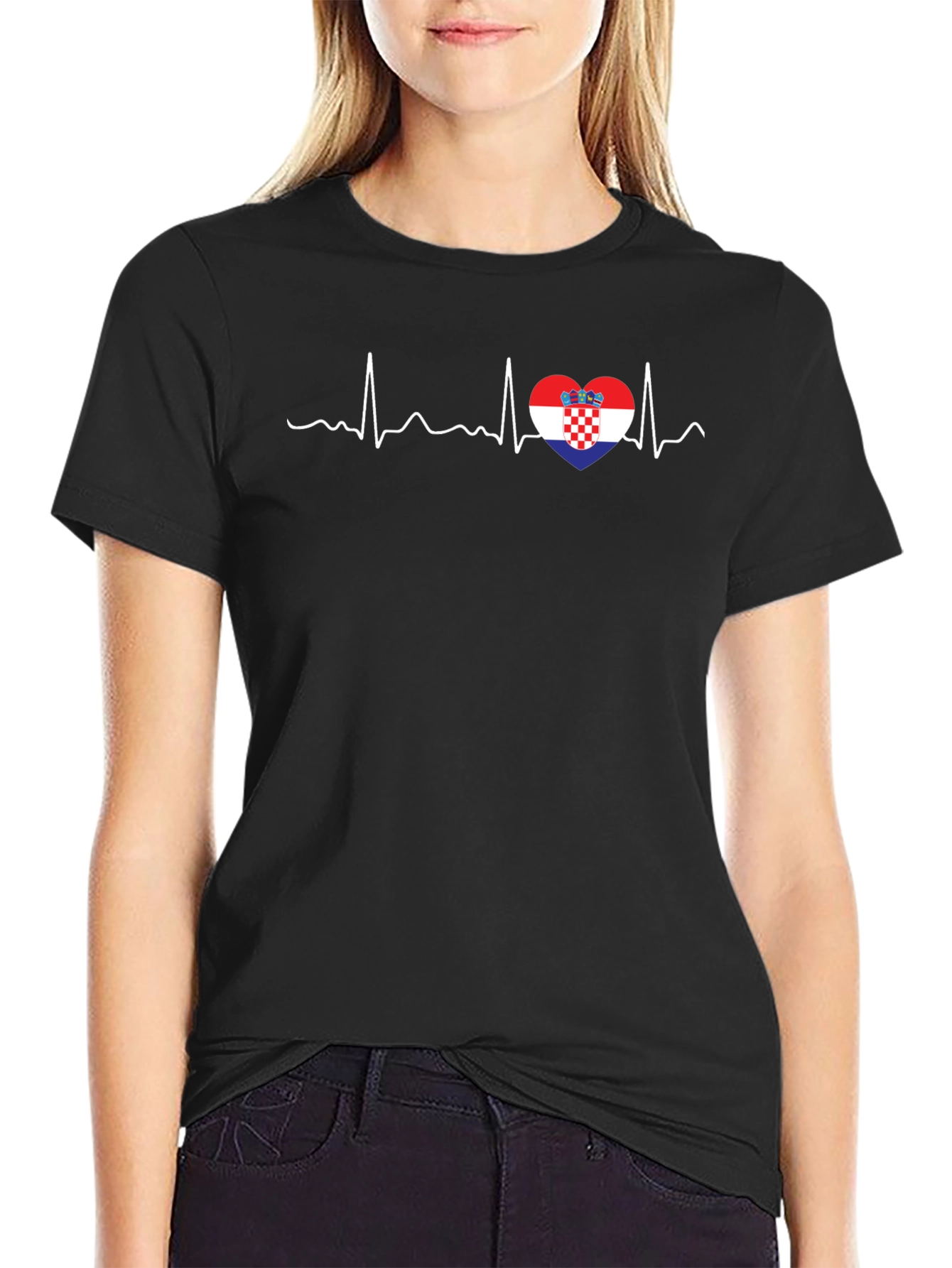 Croatia Heartbeat T-Shirt - Croatian Pride Tee