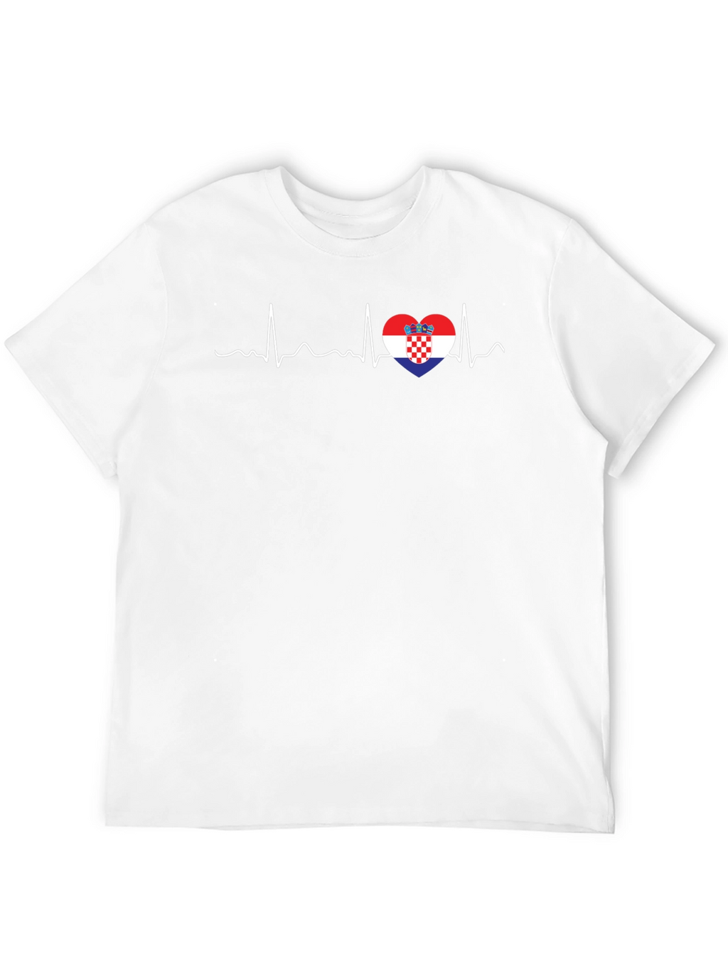 Croatia Heartbeat T-Shirt - Croatian Pride Tee
