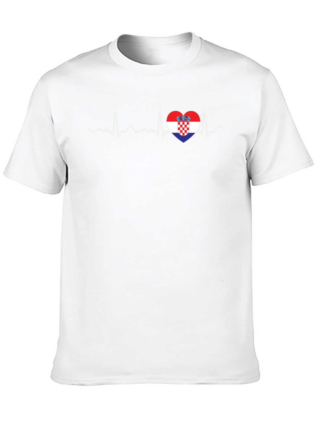 Croatia Heartbeat T-Shirt - Croatian Pride Tee