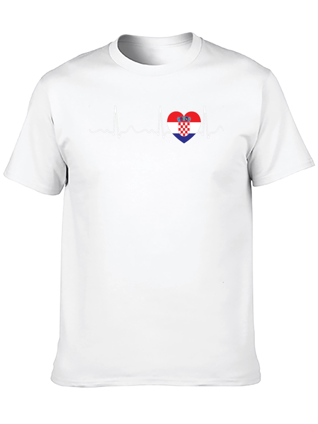 Croatia Heartbeat T-Shirt - Croatian Pride Tee