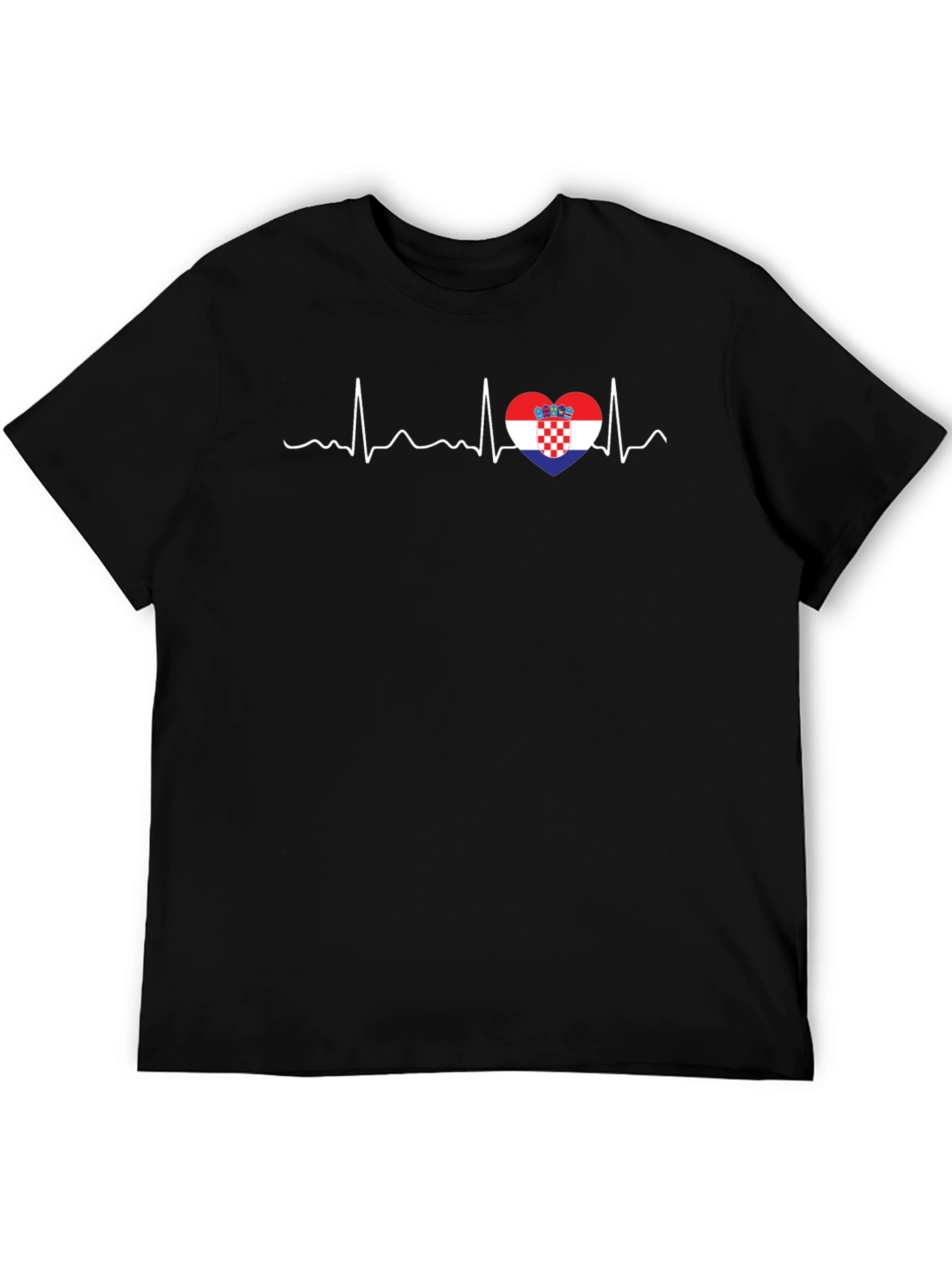Croatia Heartbeat T-Shirt - Croatian Pride Tee