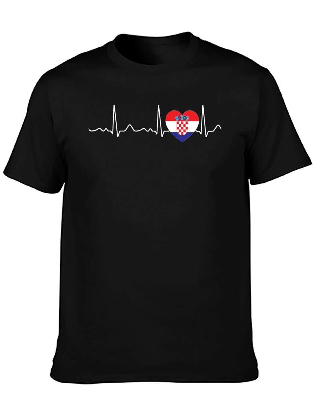 Croatia Heartbeat T-Shirt - Croatian Pride Tee