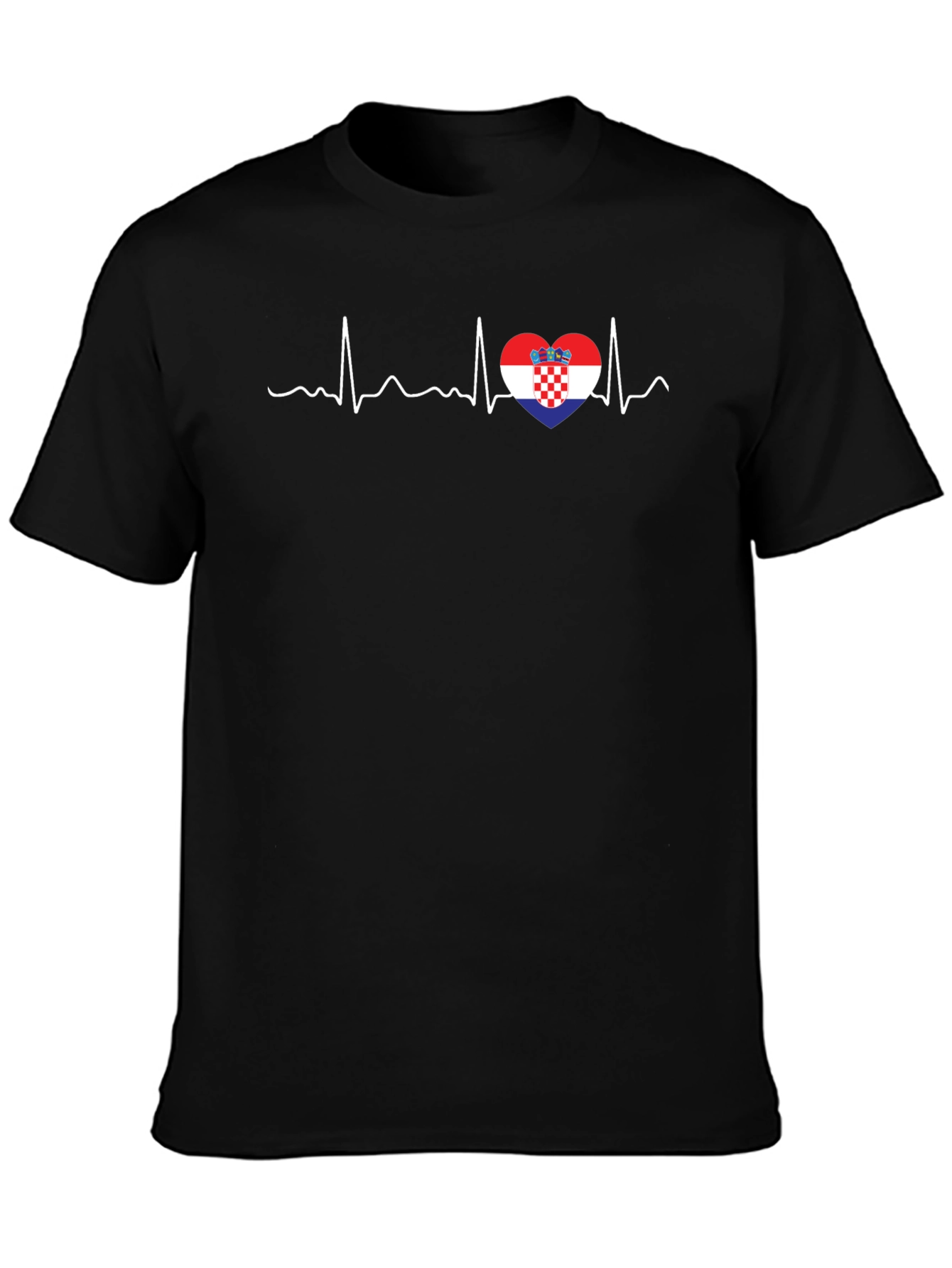 Croatia Heartbeat T-Shirt - Croatian Pride Tee