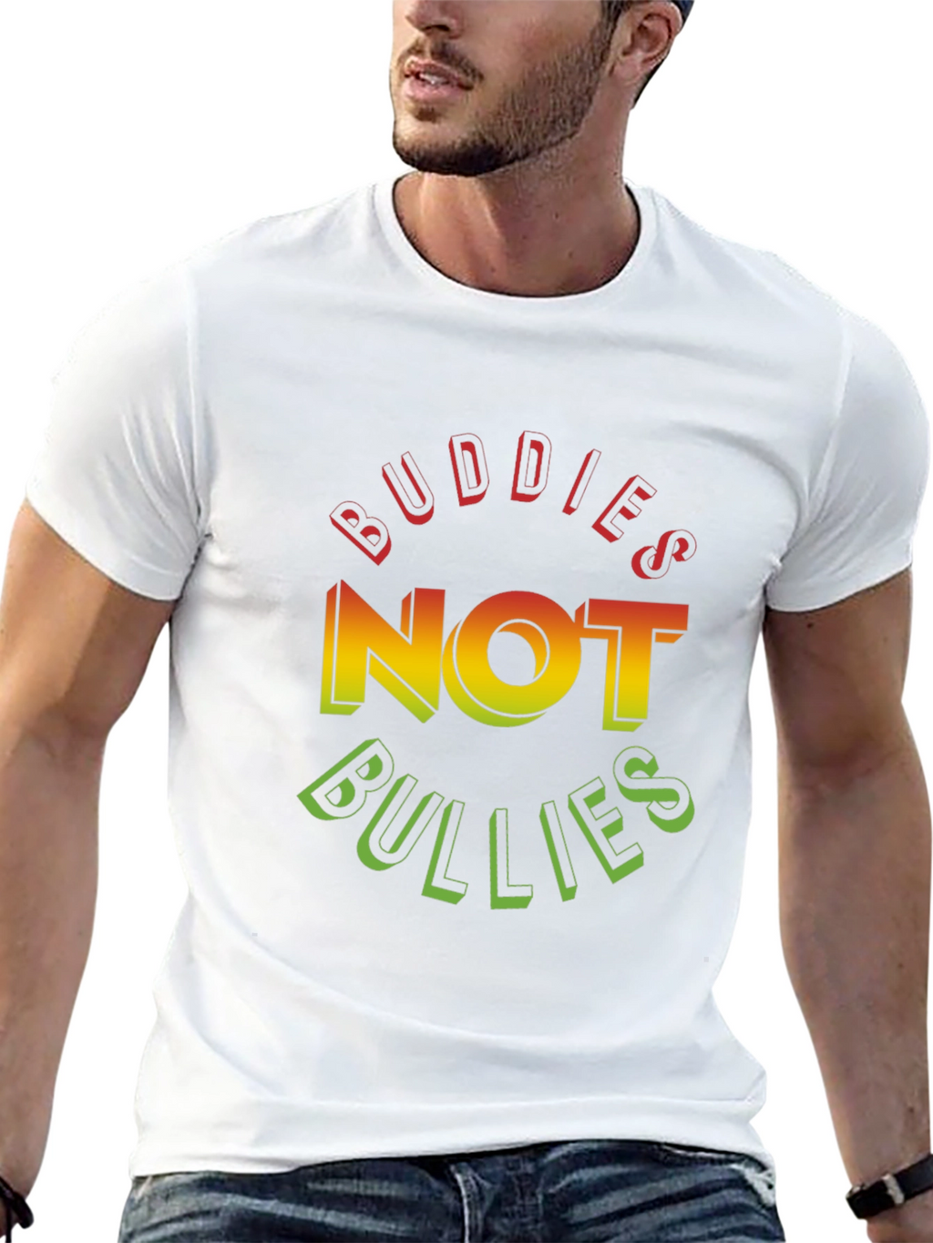 Buddies Not Bullies Graphic Tee