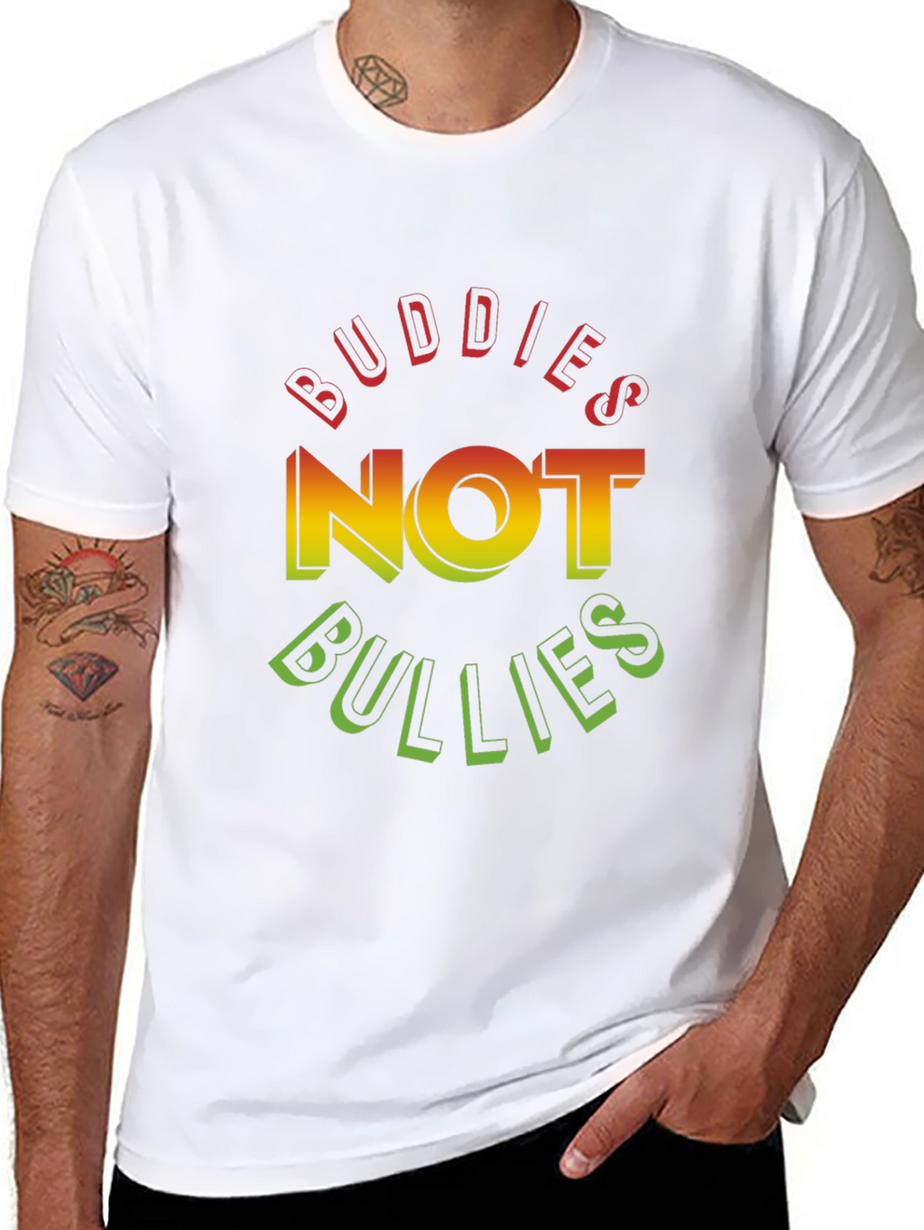 Buddies Not Bullies Graphic Tee