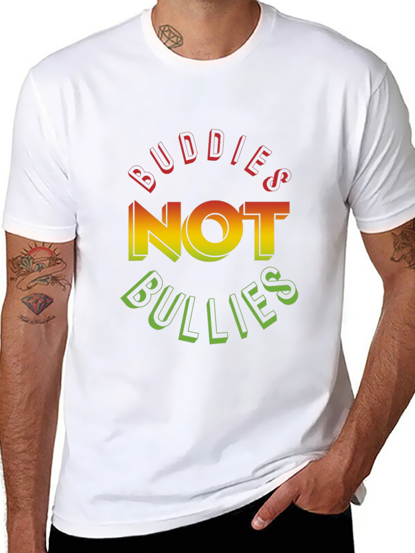 Buddies Not Bullies Graphic Tee
