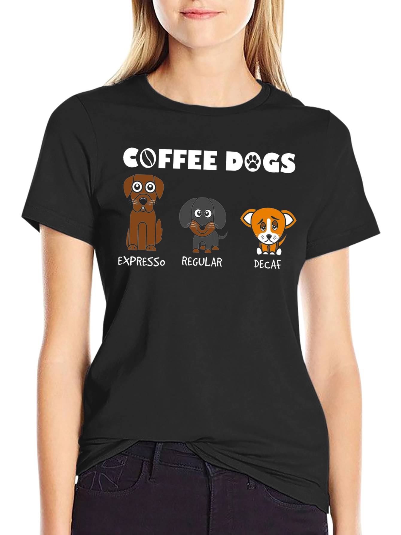 Coffee Dogs T-Shirt - Espresso Regular Decaf