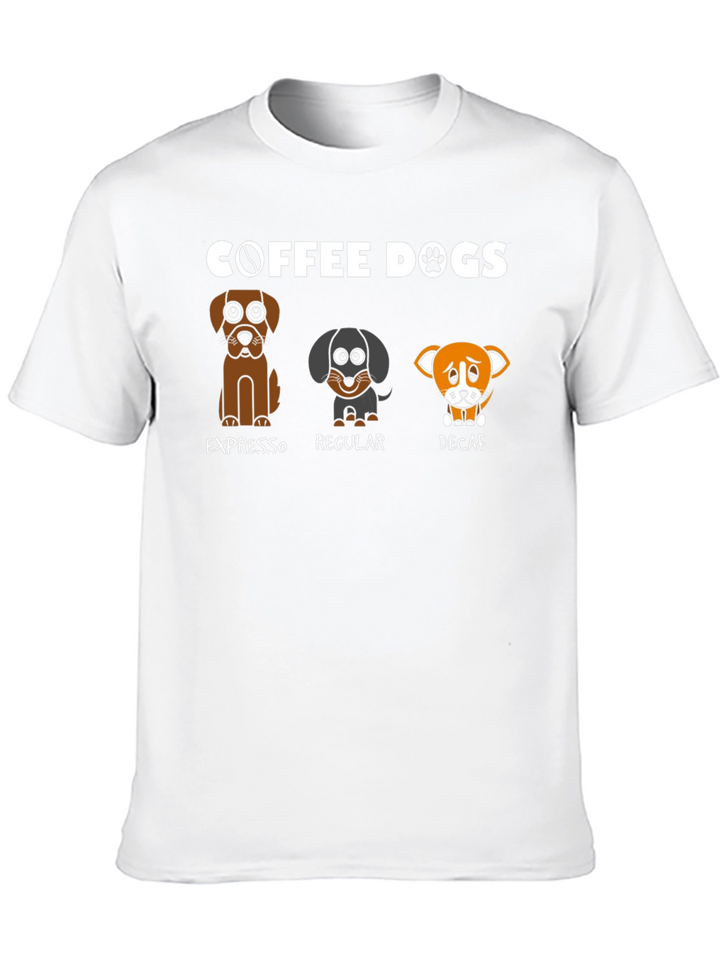 Coffee Dogs T-Shirt - Espresso Regular Decaf