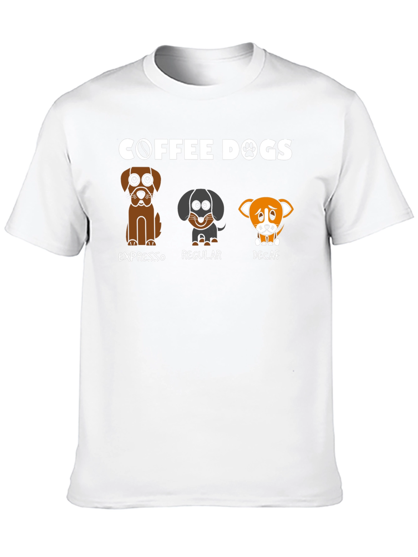 Coffee Dogs T-Shirt - Espresso Regular Decaf