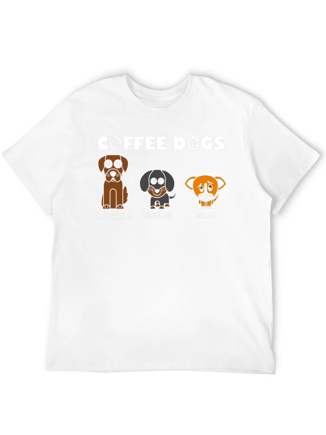 Coffee Dogs T-Shirt - Espresso Regular Decaf