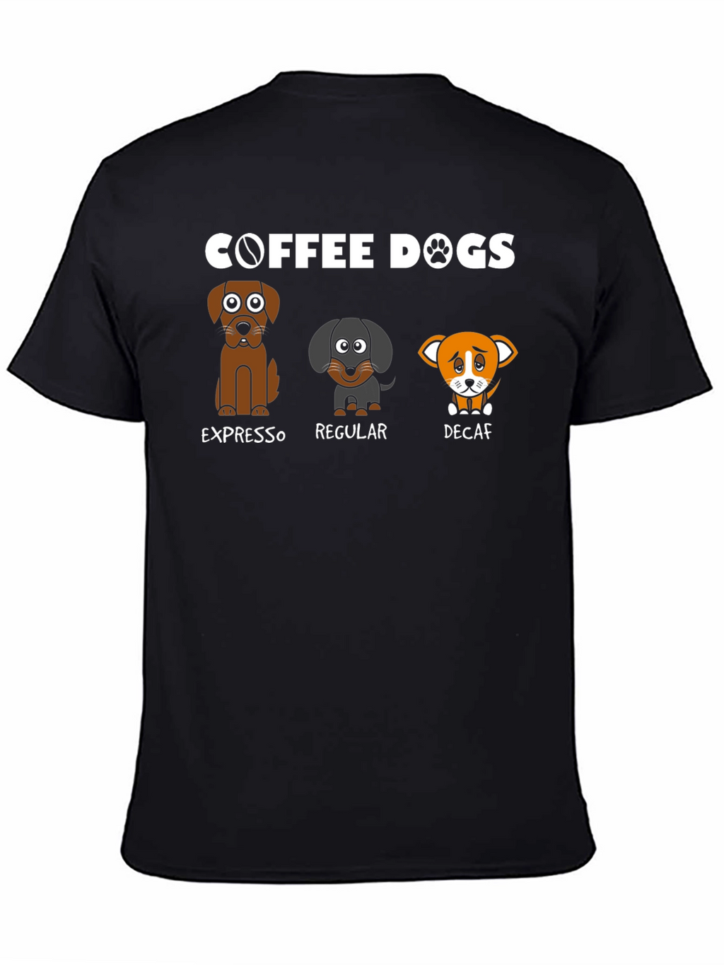 Coffee Dogs T-Shirt - Espresso Regular Decaf
