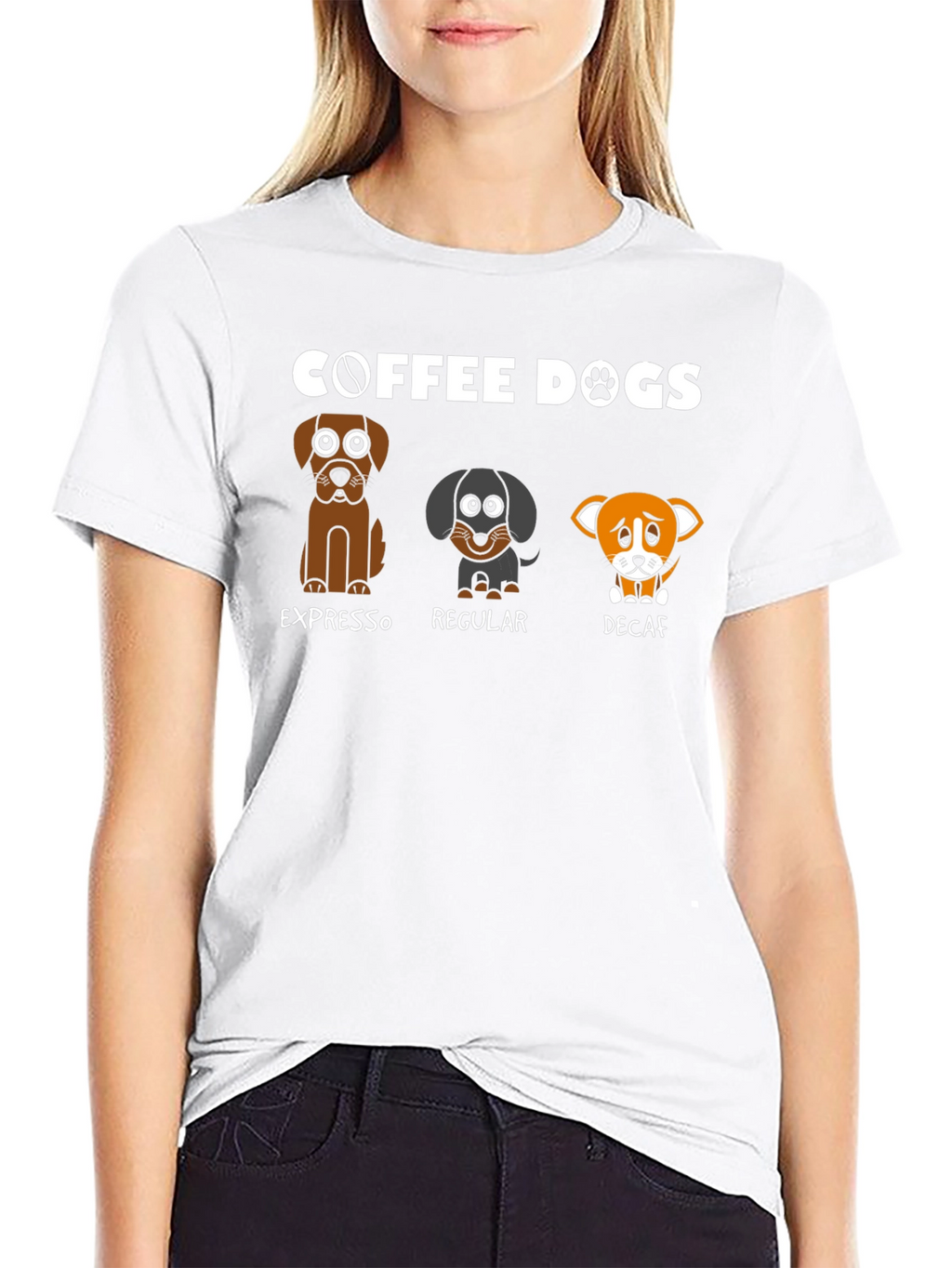 Coffee Dogs T-Shirt - Espresso Regular Decaf