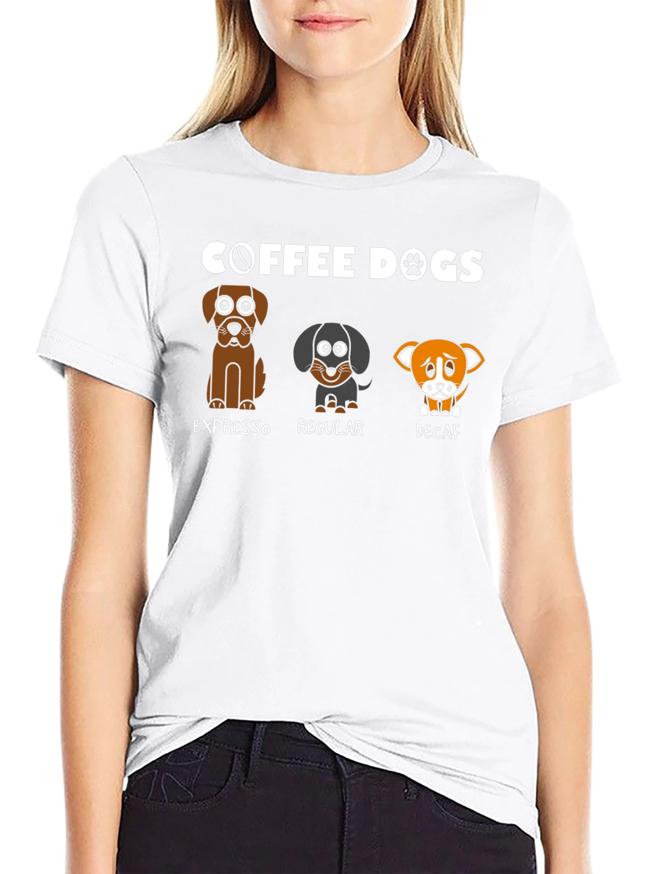 Coffee Dogs T-Shirt - Espresso Regular Decaf