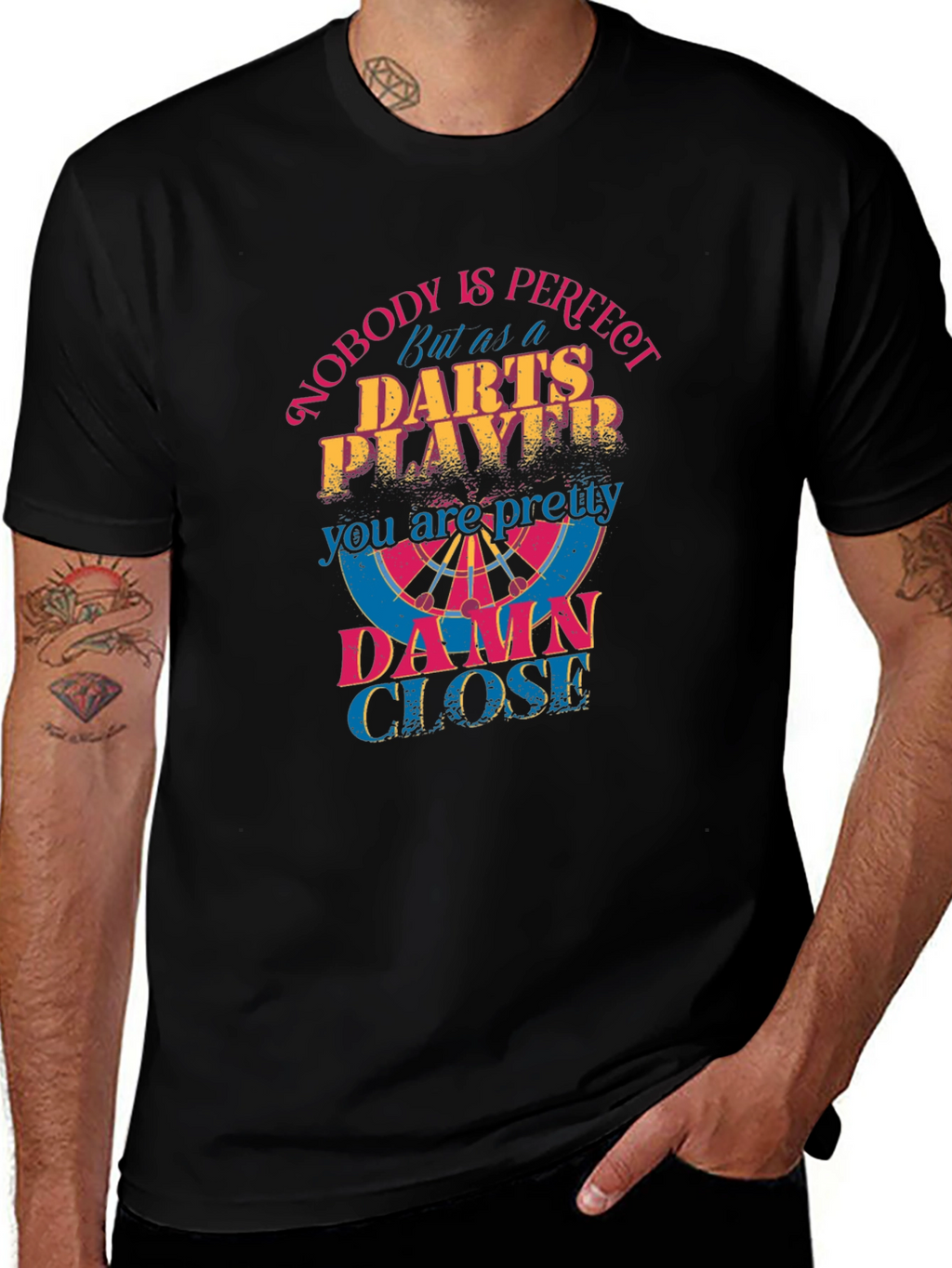 Darts Player Novelty Graphic Tee