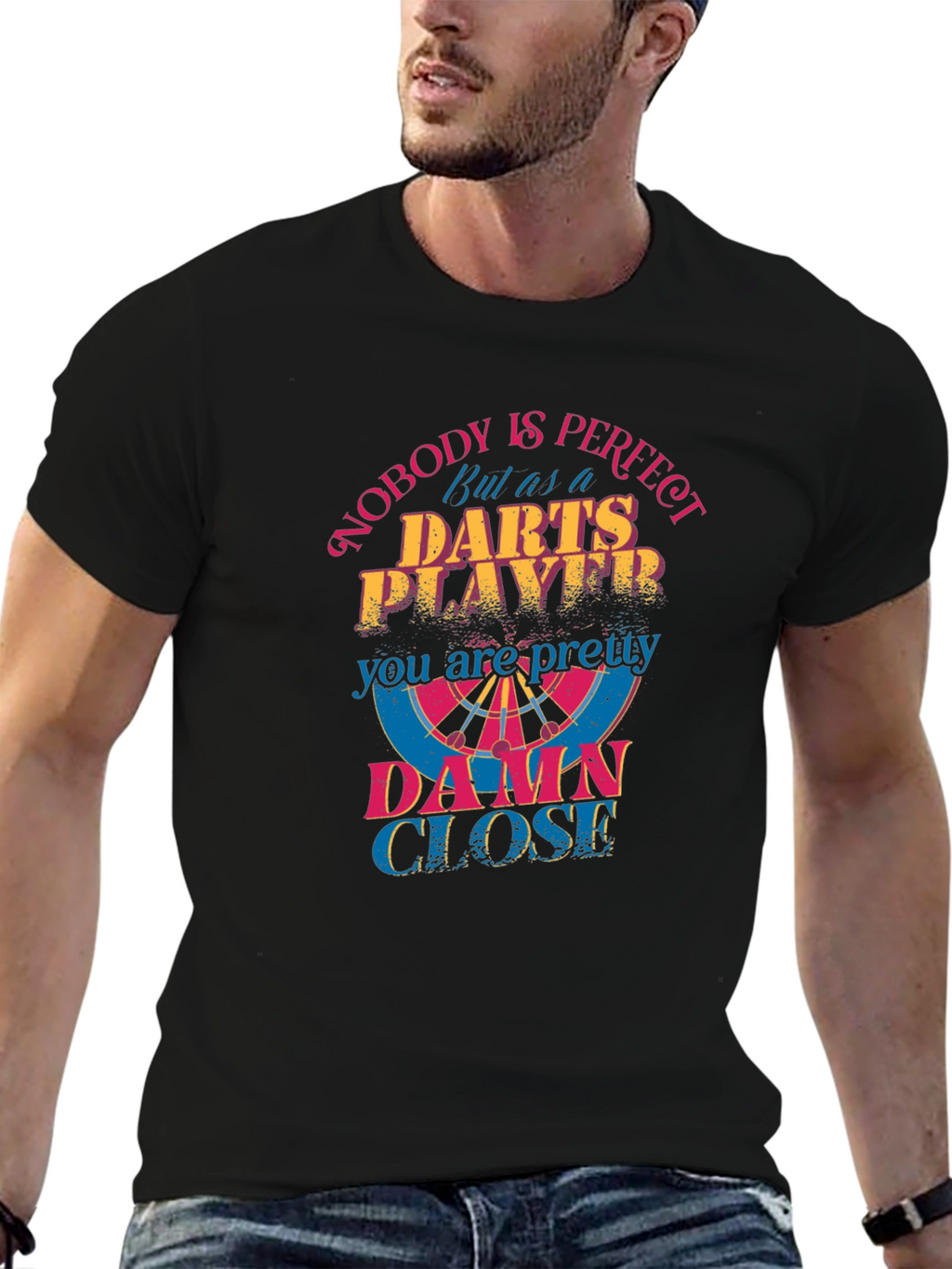 Darts Player Novelty Graphic Tee