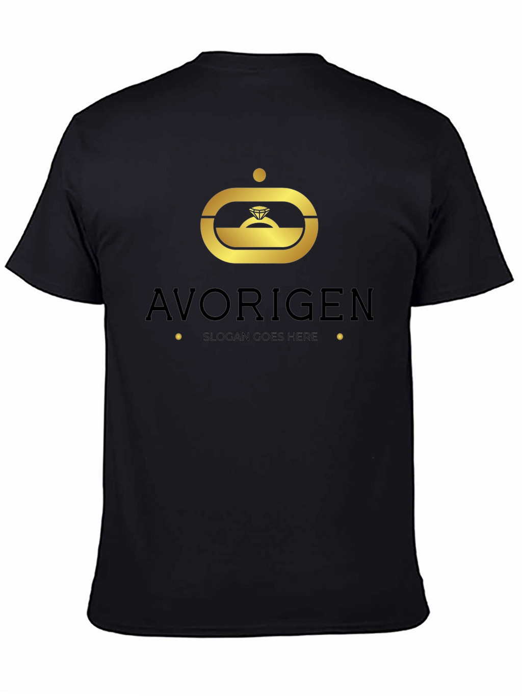 Avorigen Black Graphic T-Shirt