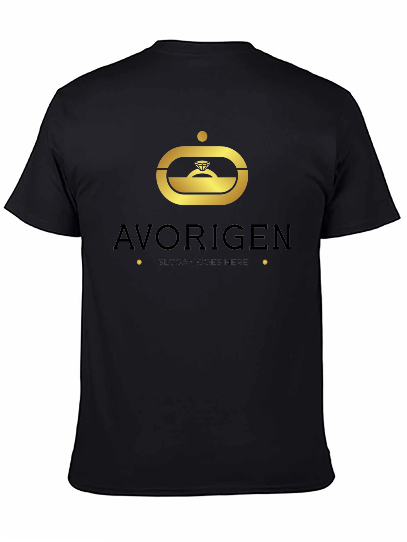 Avorigen Black Graphic T-Shirt