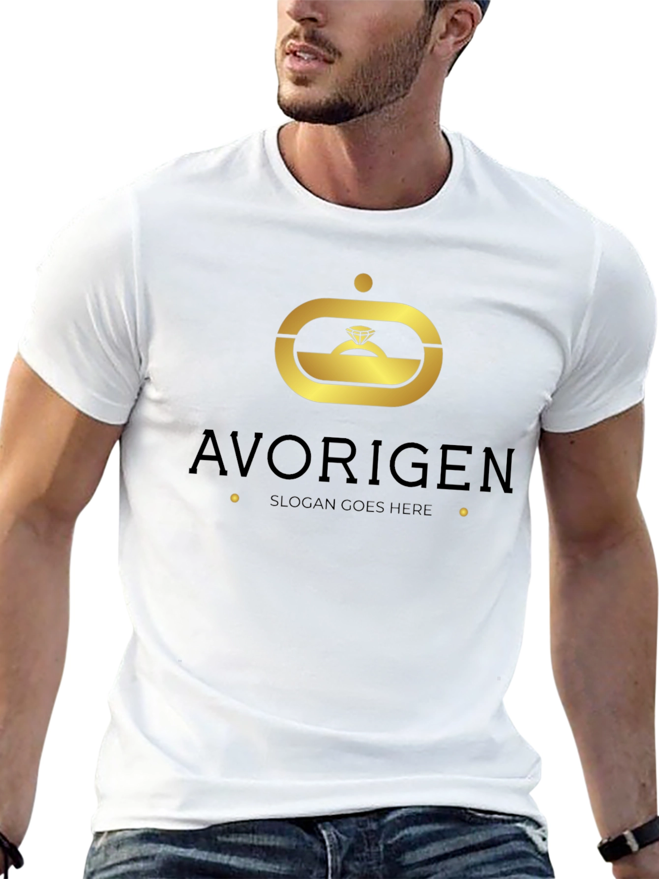 Avorigen Black Graphic T-Shirt