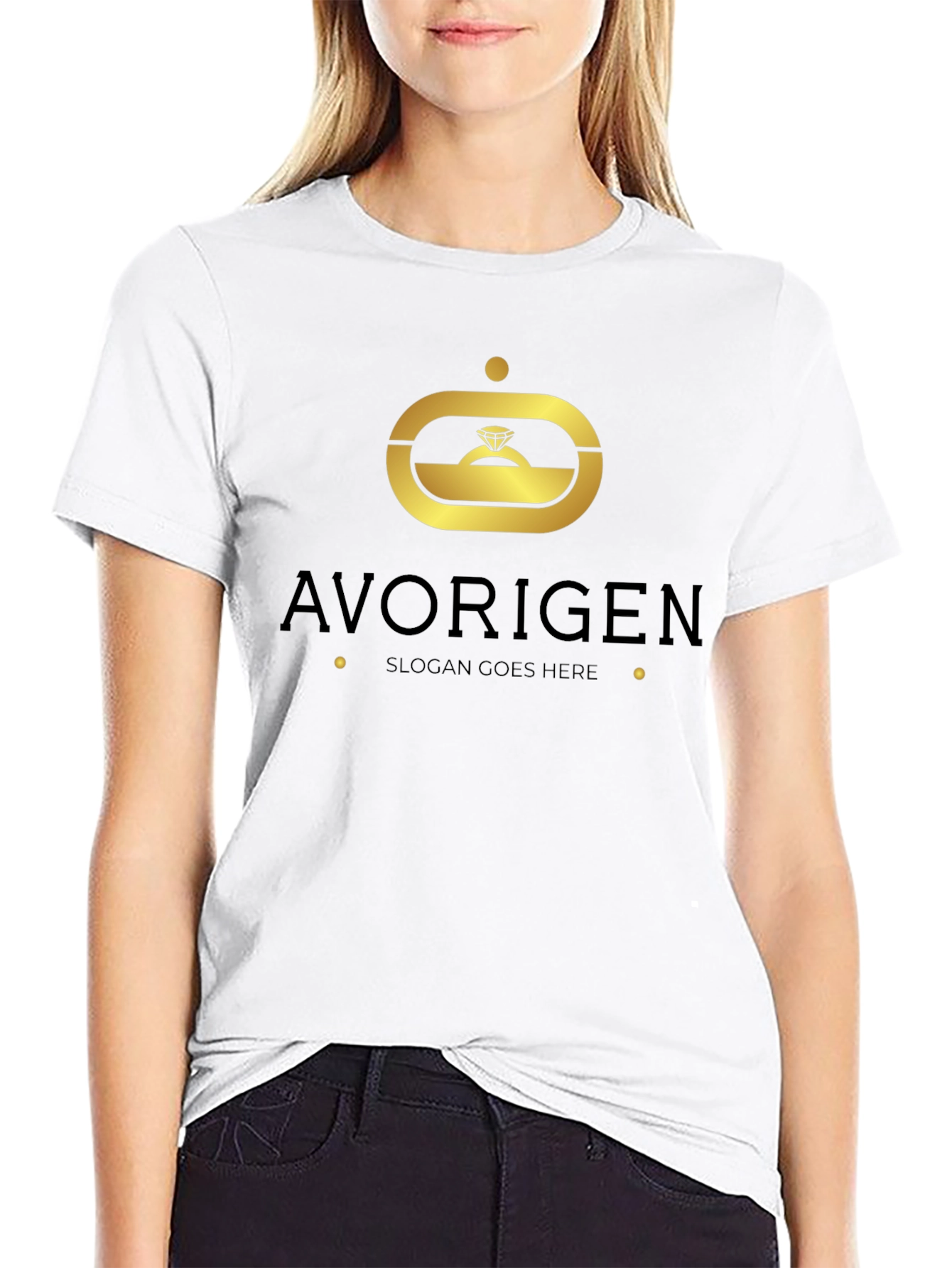 Avorigen Black Graphic T-Shirt