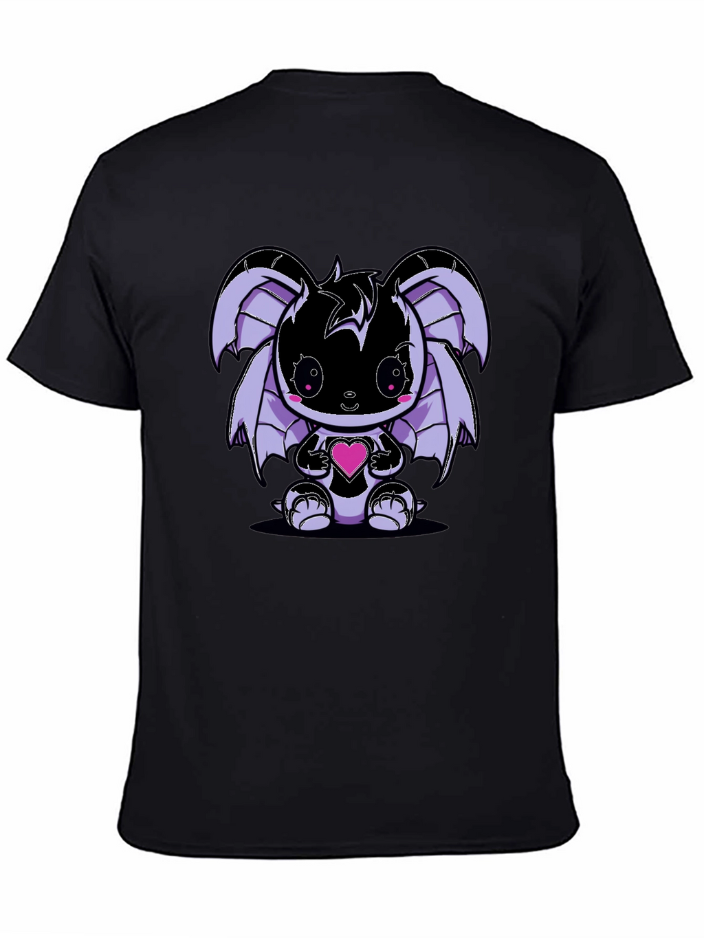 Cute Kawaii Bat Holding Heart T-Shirt