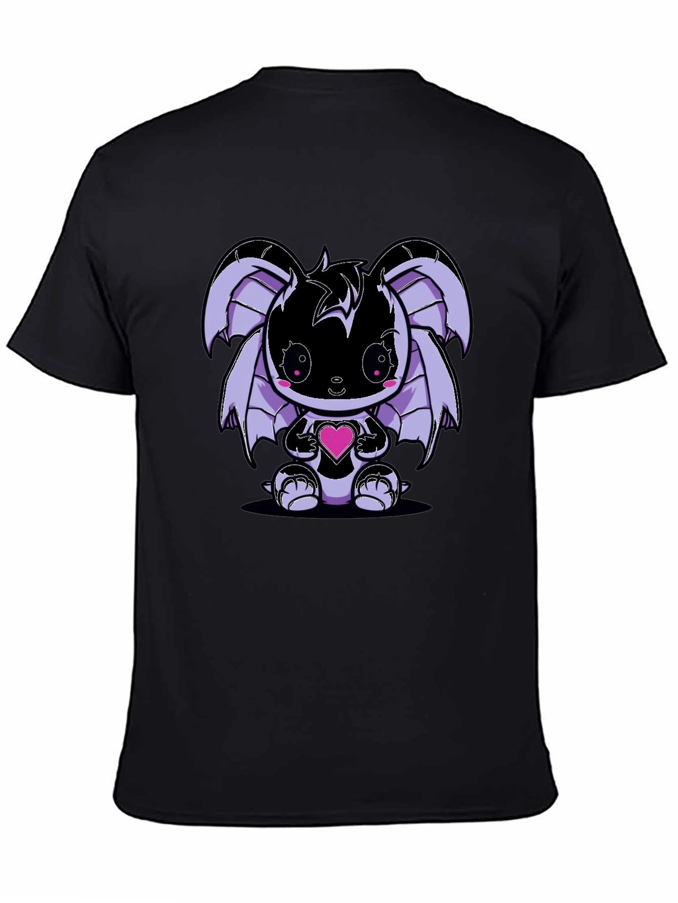Cute Kawaii Bat Holding Heart T-Shirt