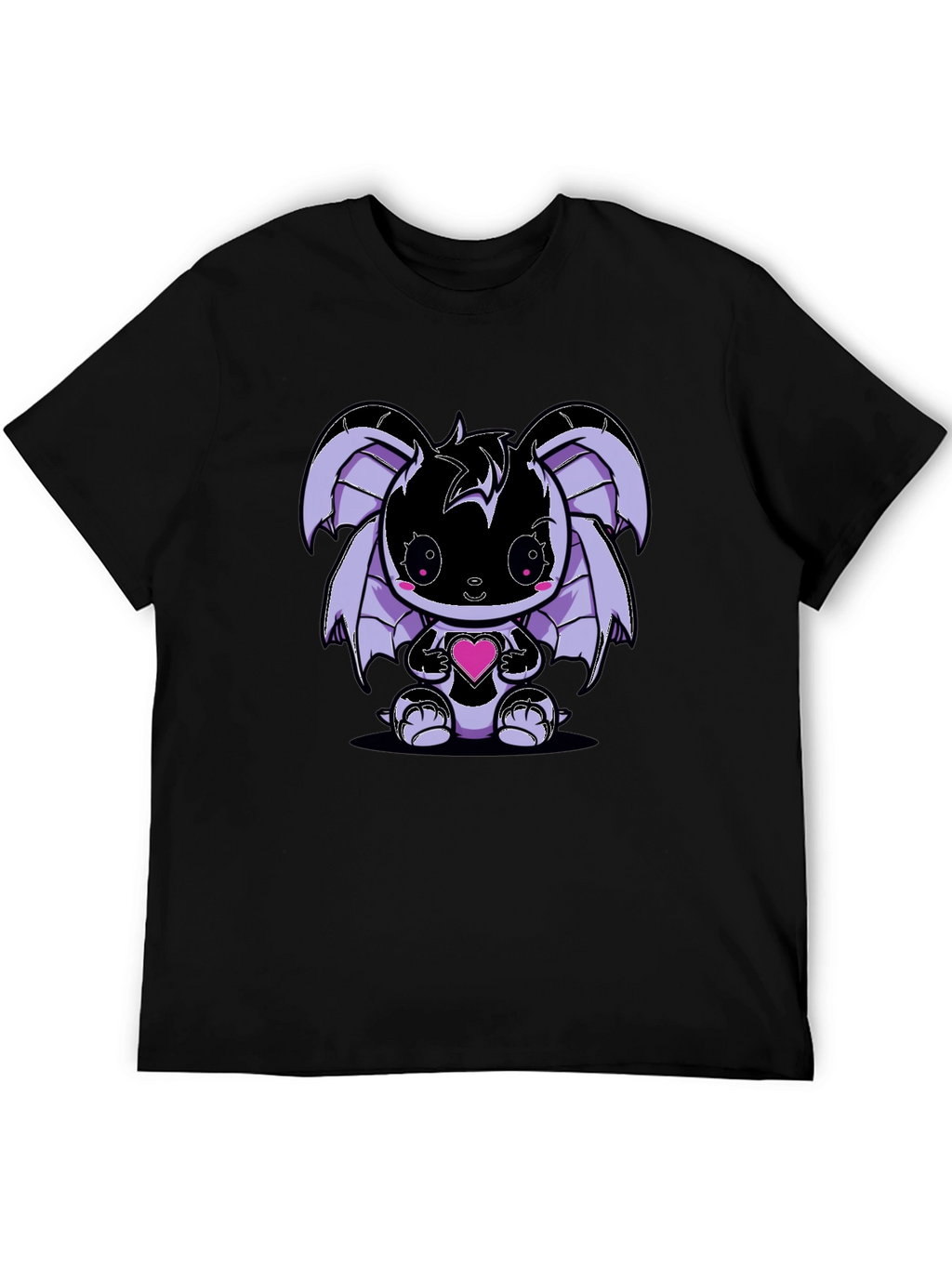 Cute Kawaii Bat Holding Heart T-Shirt