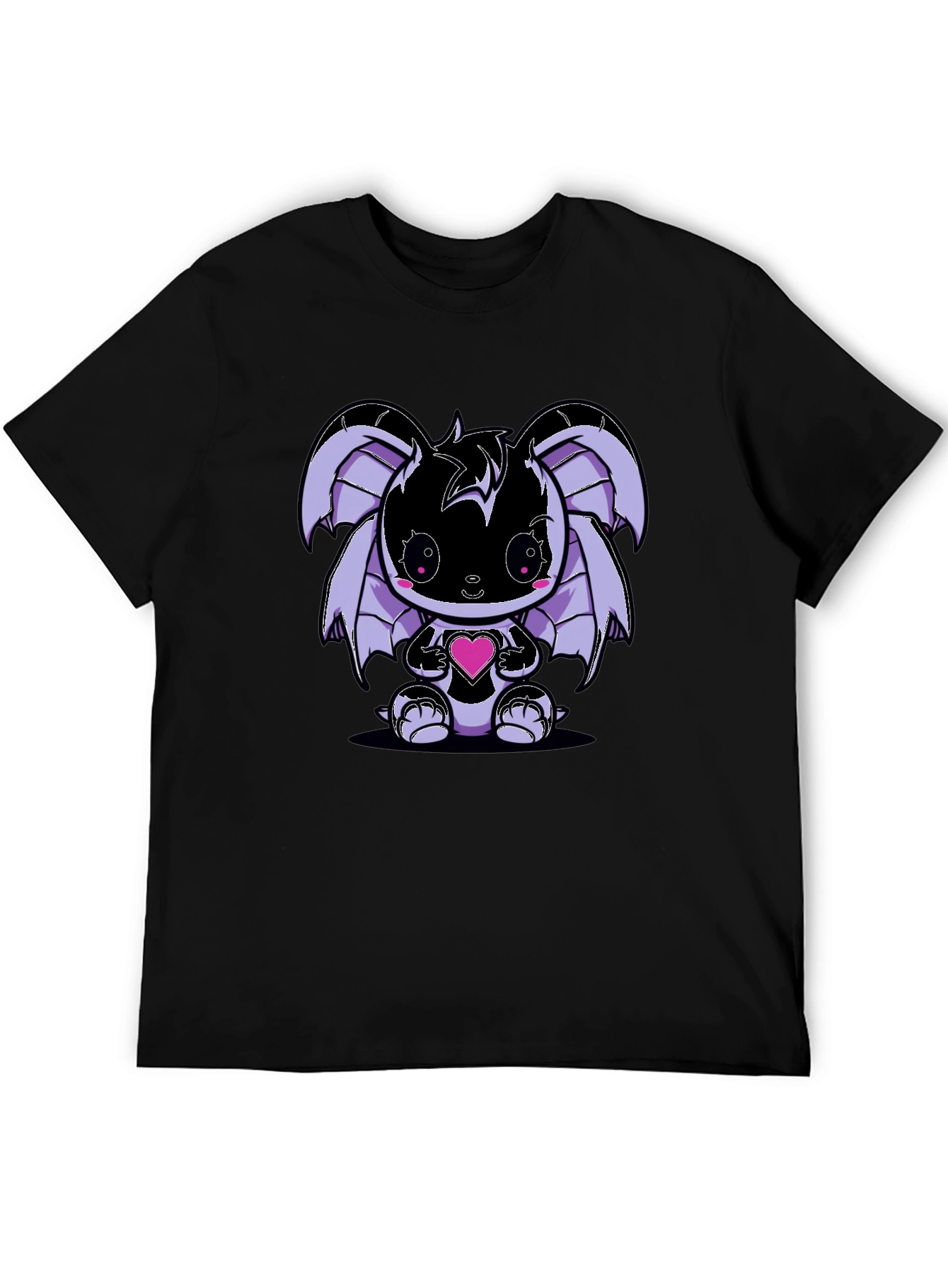 Cute Kawaii Bat Holding Heart T-Shirt