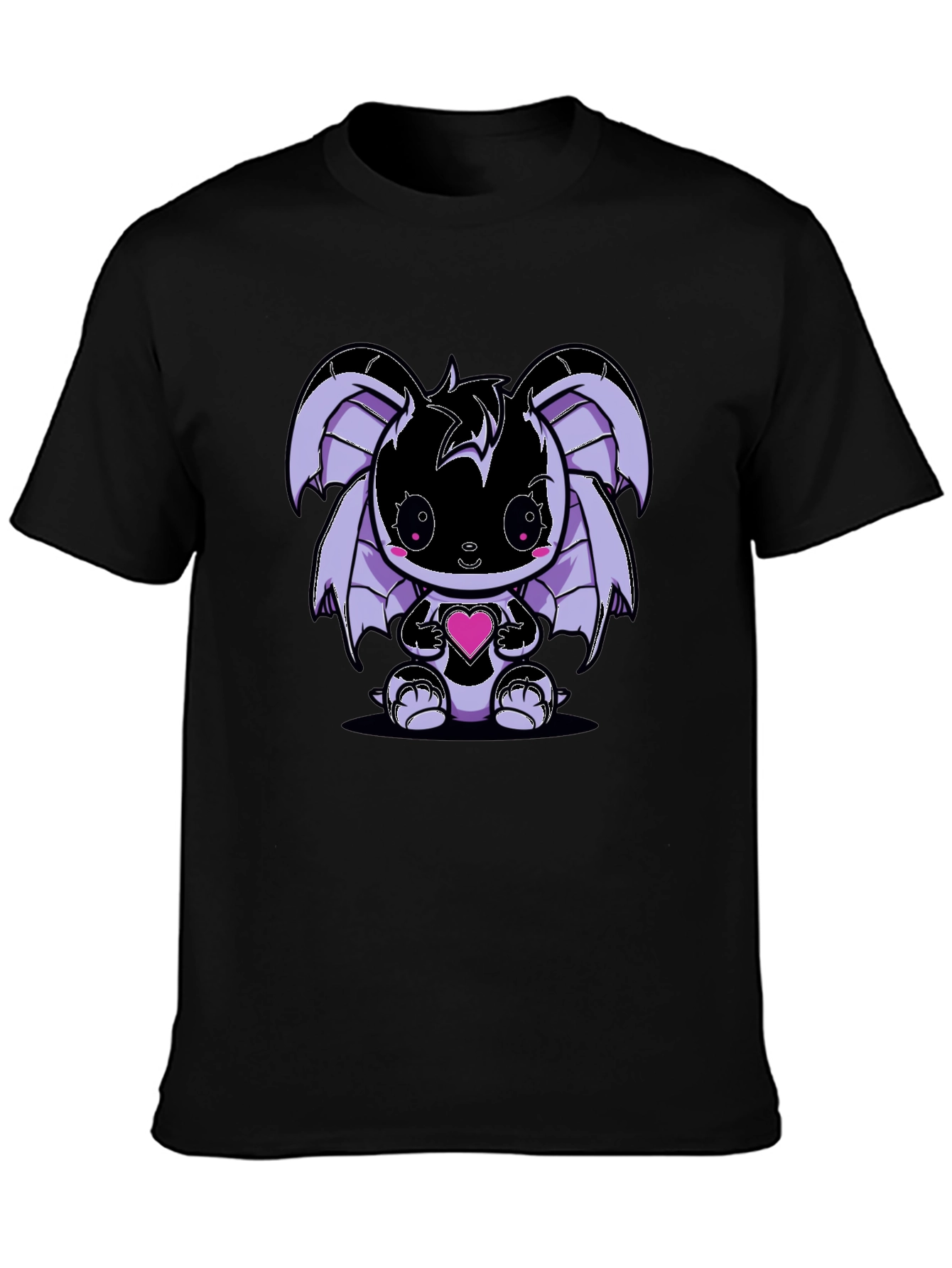 Cute Kawaii Bat Holding Heart T-Shirt