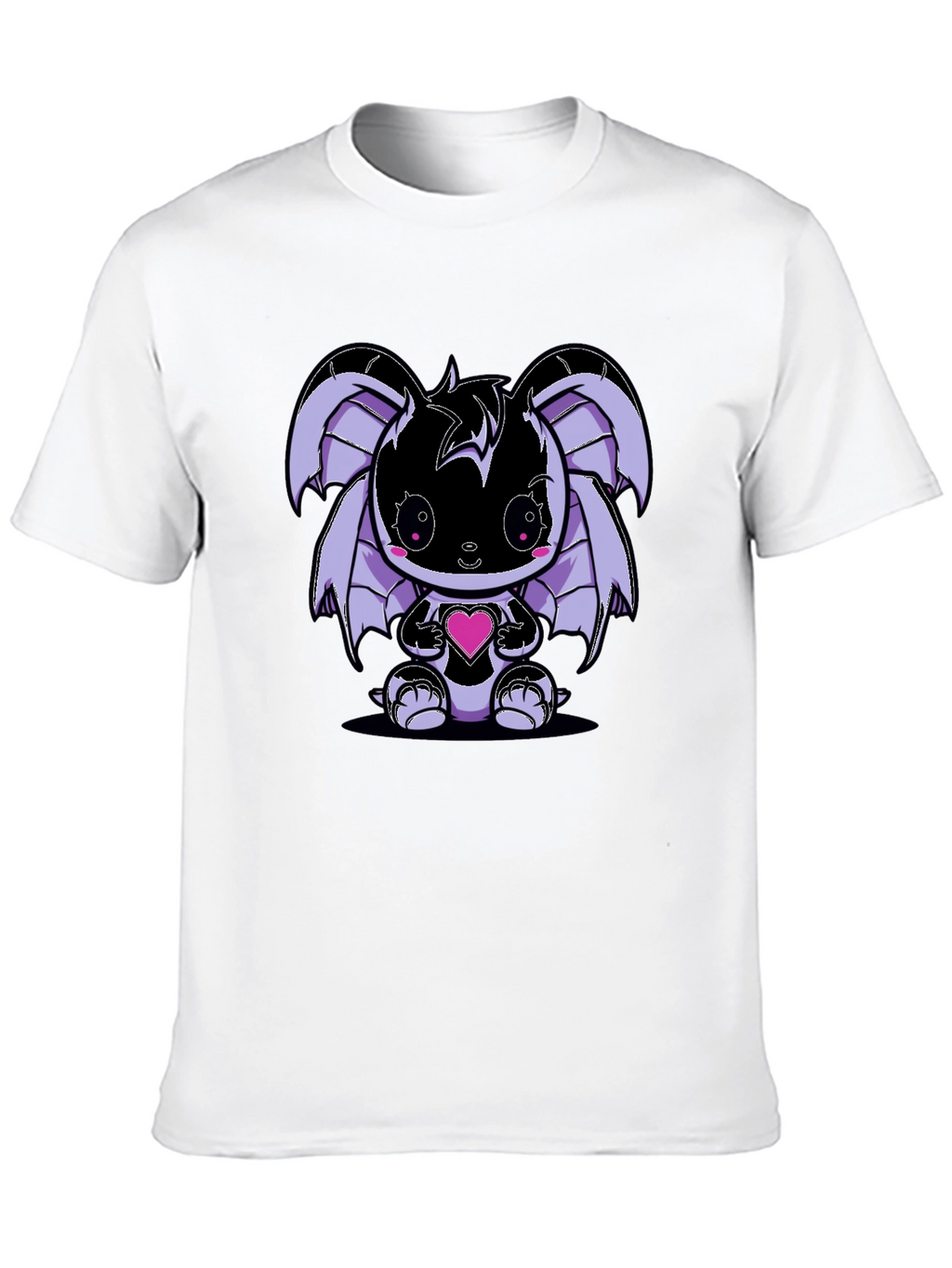 Cute Kawaii Bat Holding Heart T-Shirt