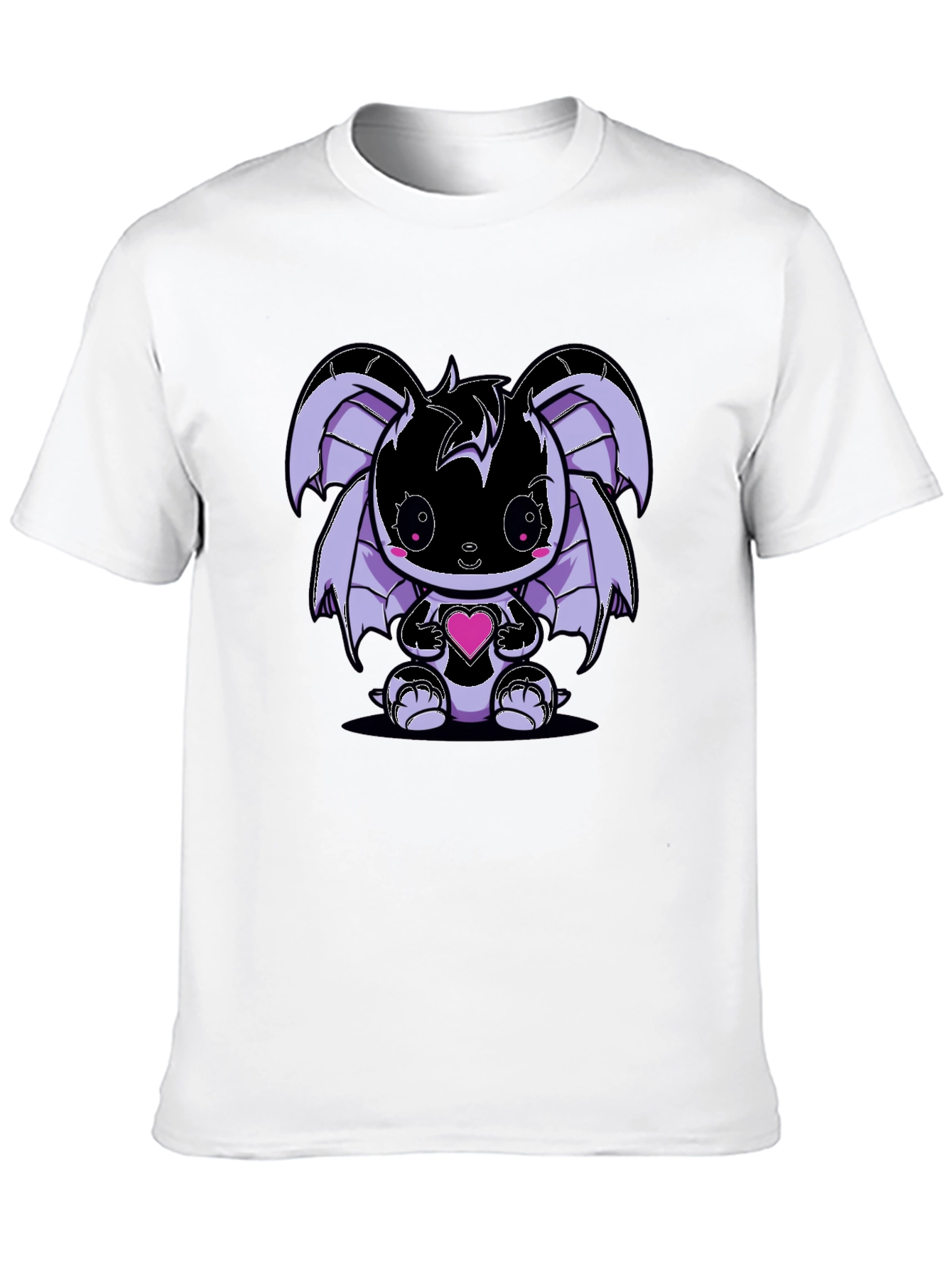 Cute Kawaii Bat Holding Heart T-Shirt