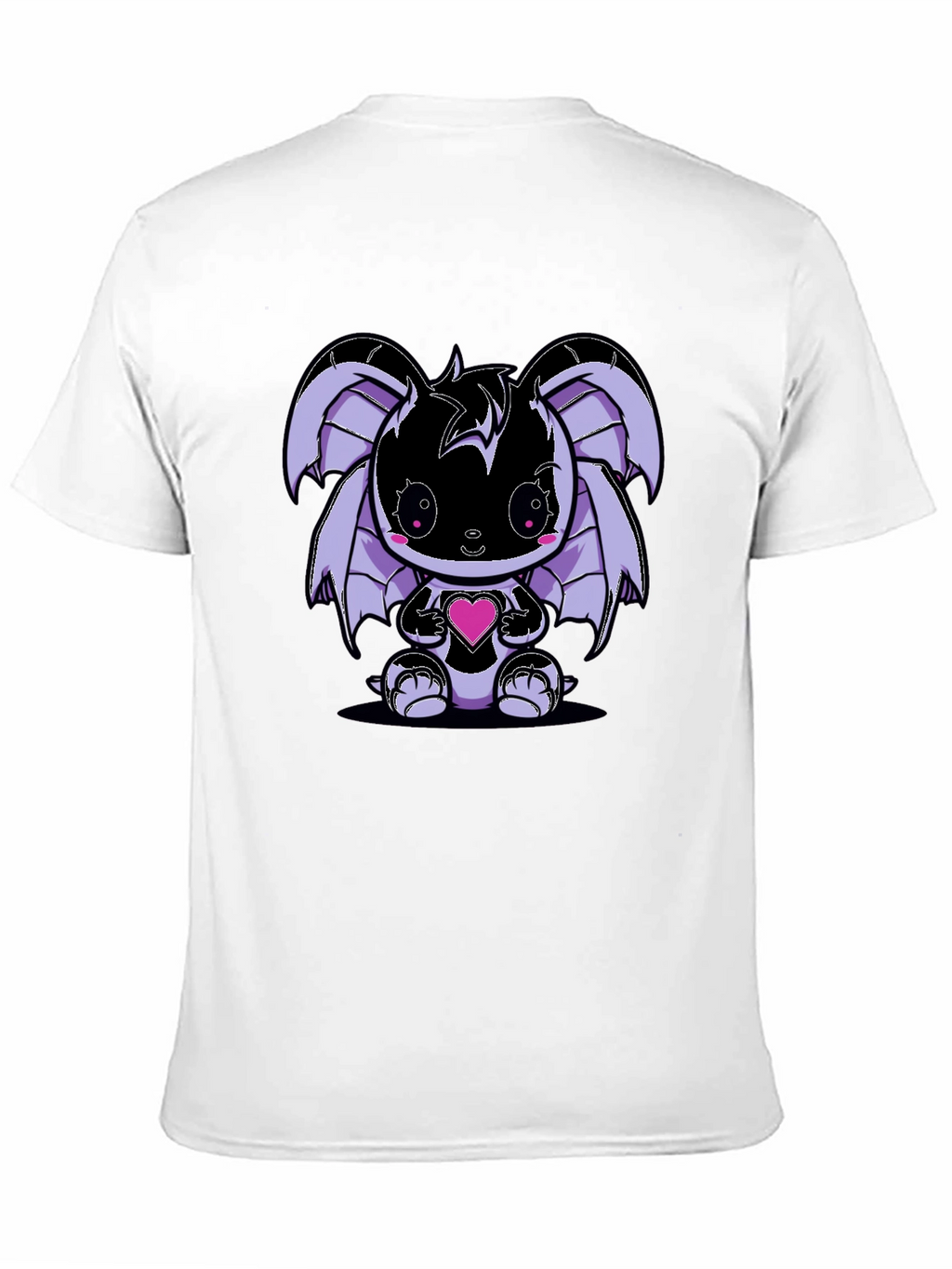 Cute Kawaii Bat Holding Heart T-Shirt