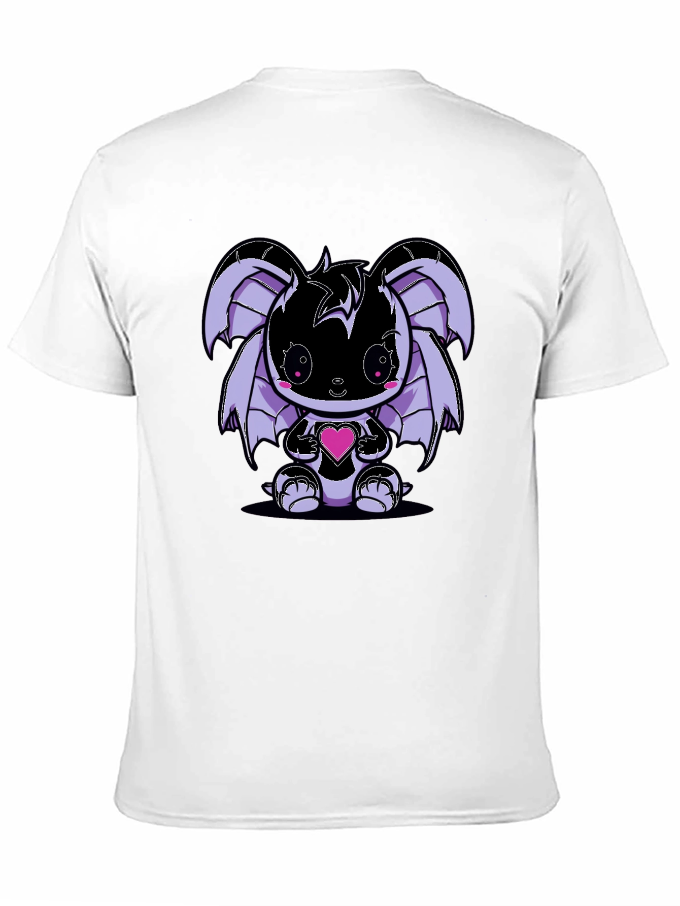 Cute Kawaii Bat Holding Heart T-Shirt