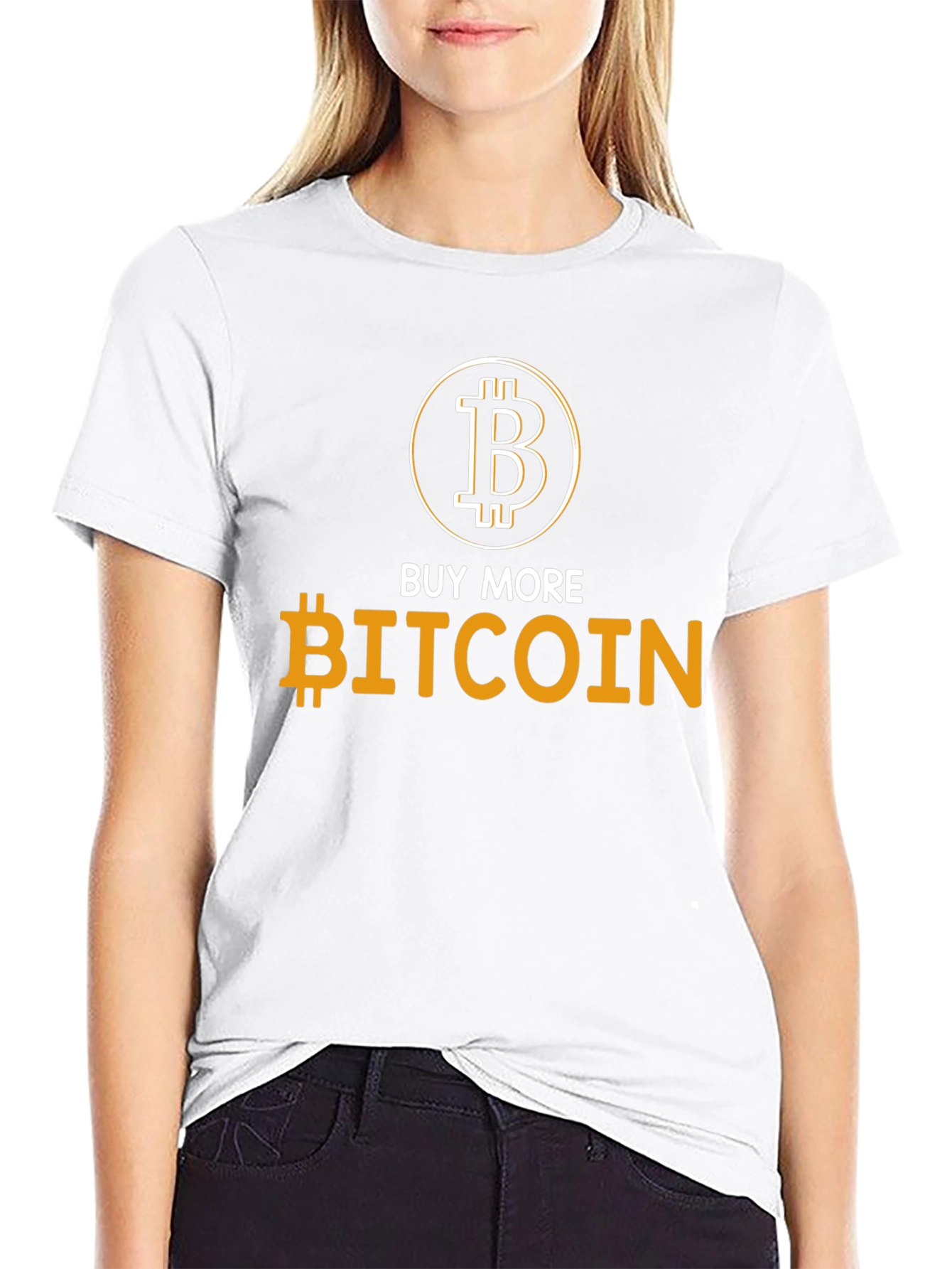 Buy More Bitcoin Black T-Shirt Crypto Currency Tee
