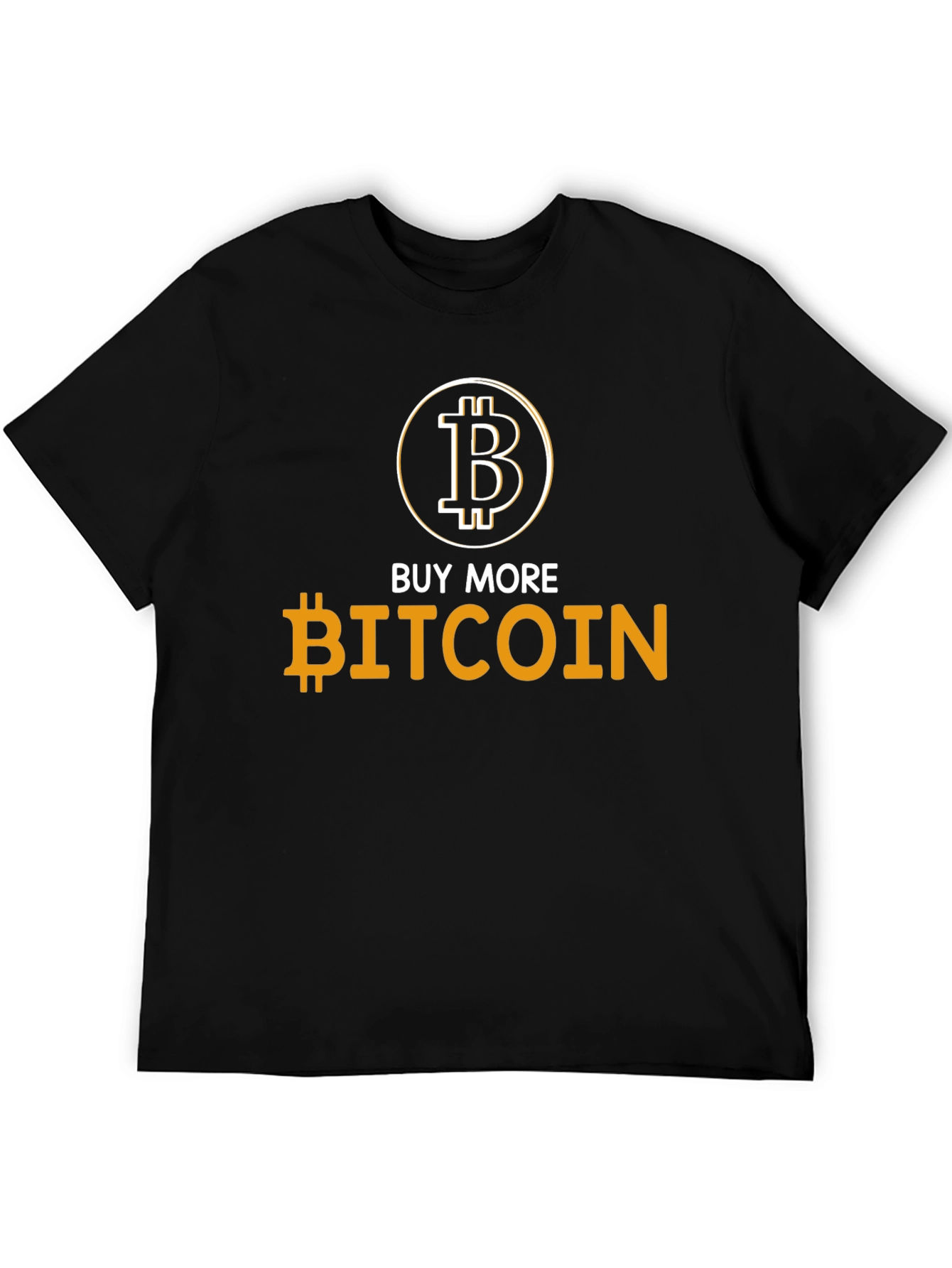 Buy More Bitcoin Black T-Shirt Crypto Currency Tee
