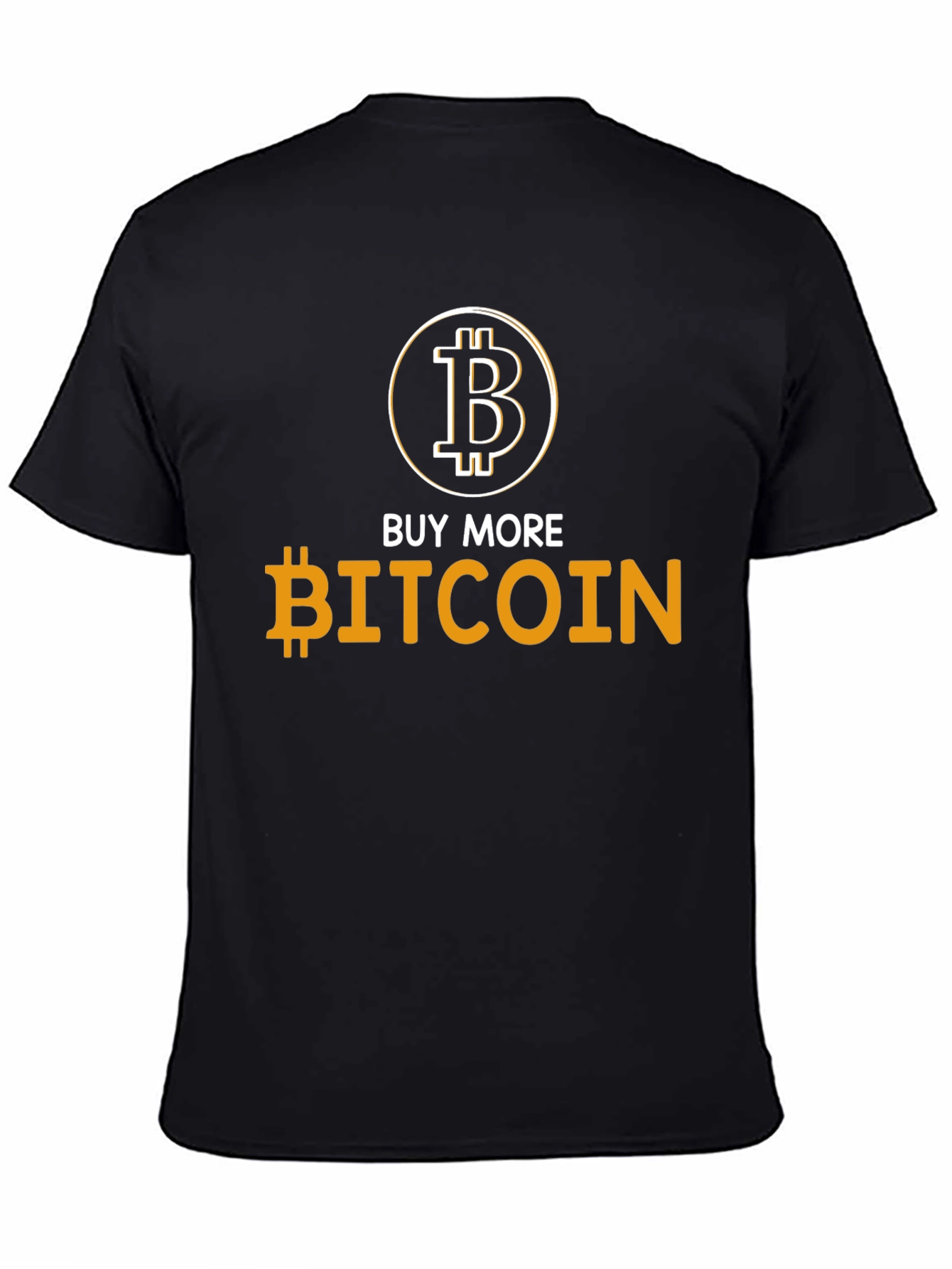 Buy More Bitcoin Black T-Shirt Crypto Currency Tee