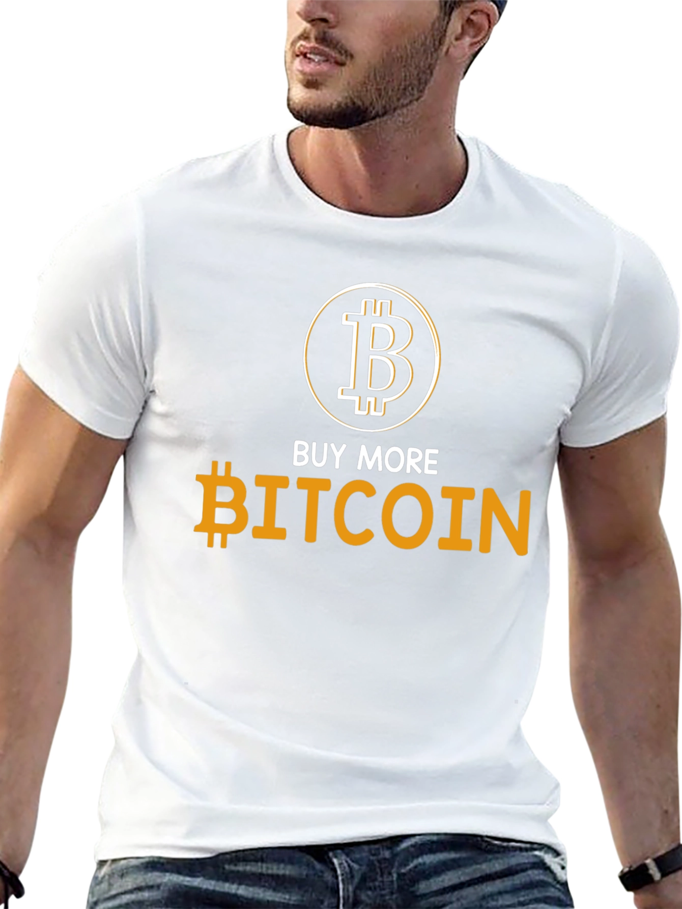 Buy More Bitcoin Black T-Shirt Crypto Currency Tee