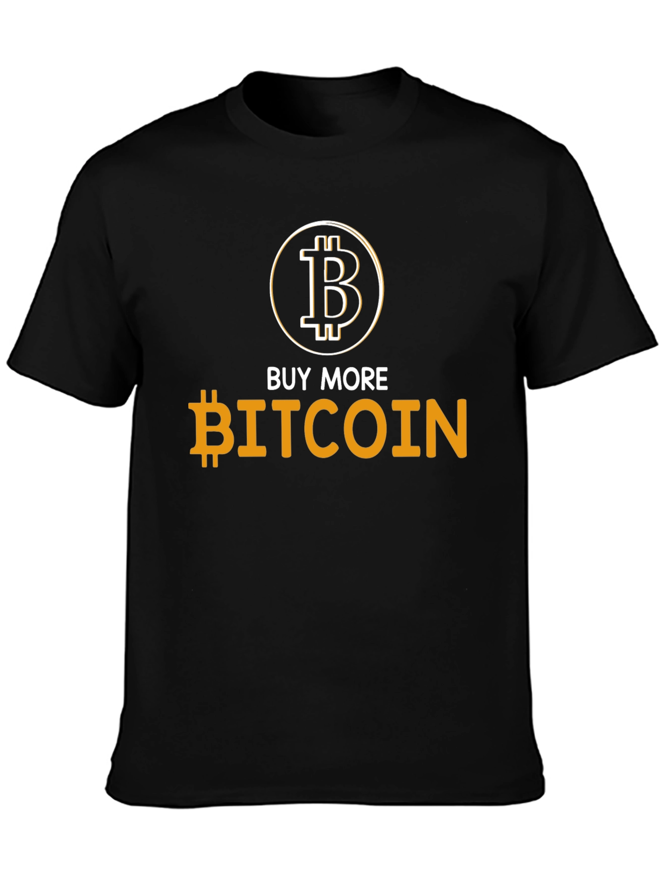 Buy More Bitcoin Black T-Shirt Crypto Currency Tee