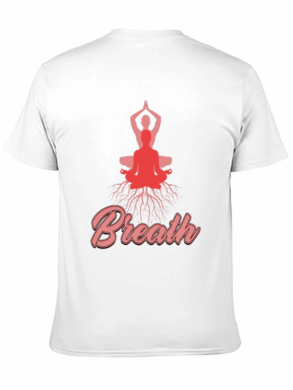 Breathe Yoga T-Shirt Meditative Design