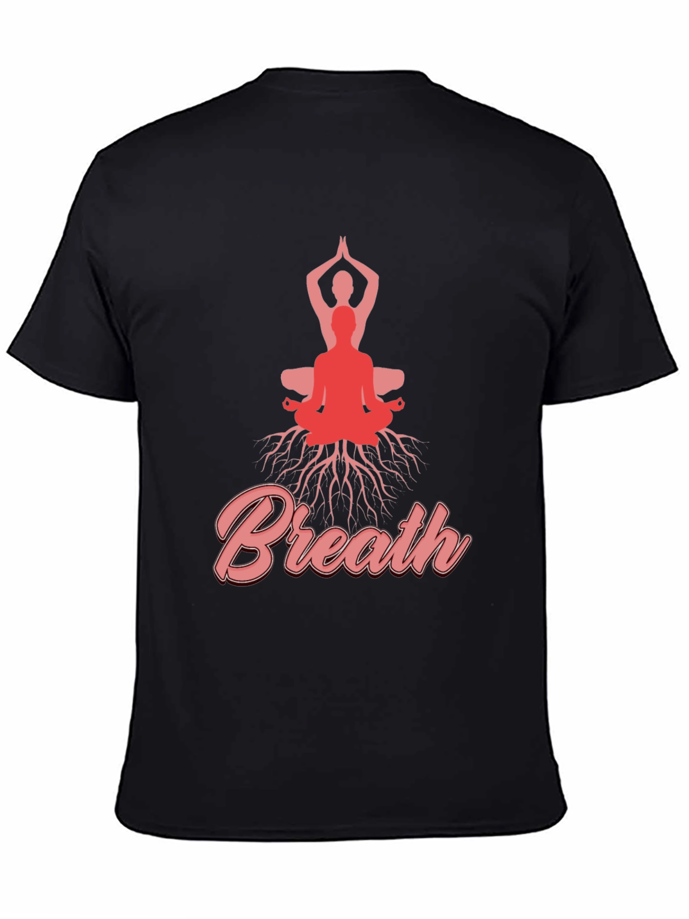 Breathe Yoga T-Shirt Meditative Design