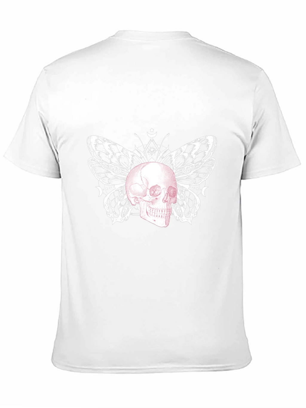 Skull Butterfly Graphic Tee - Black